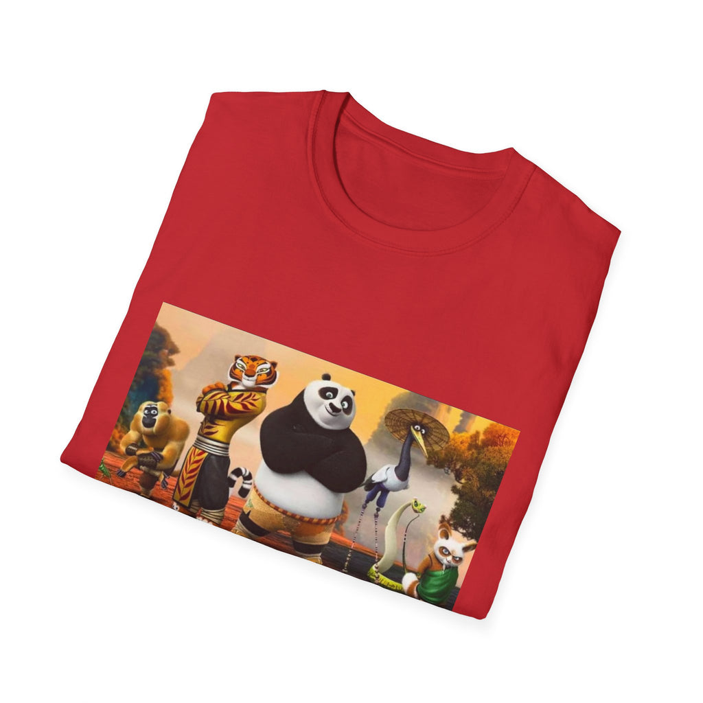 Kung Fu Panda Unisex Softstyle T-Shirt, DreamWorks Animation Youth Competitor Tee, Graphic Tee, Movie Fan Gift, Cult Classic Shirt, Comfy
