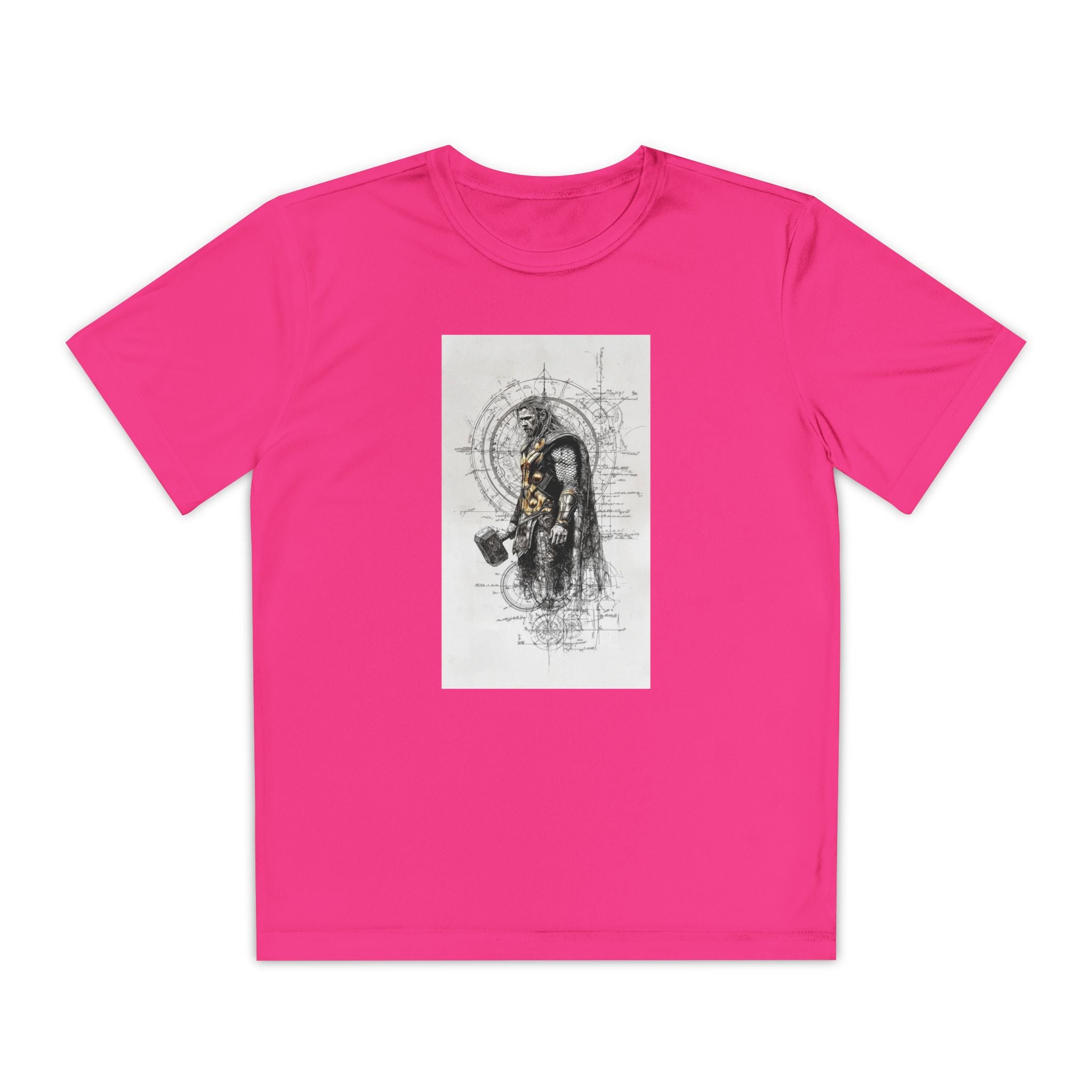 Superhero Youth T-Shirt Sports Graphic Tee, Cool Athletic Shirt for Kids