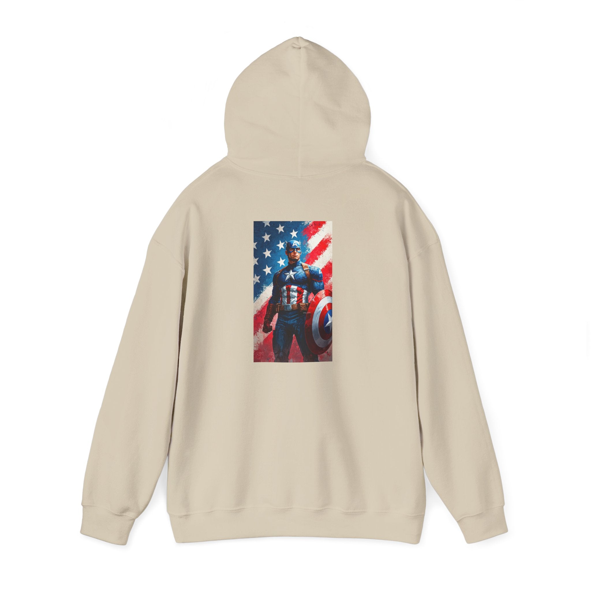 Hooded Sweatshirt - Captain America Design