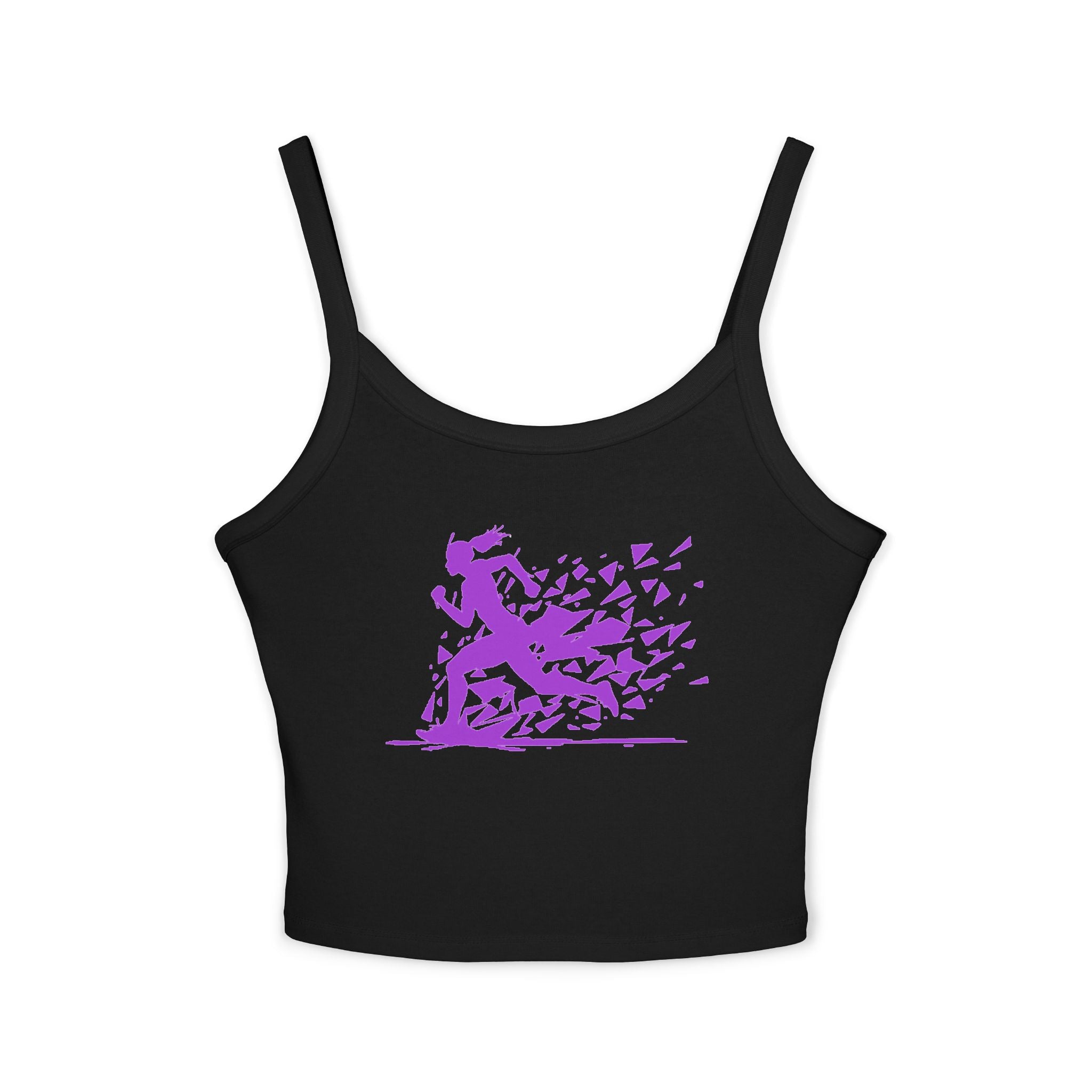 Running Woman Tank Top, Athletic Workout Top, Fitness Sleeveless Shirt, Jogging Muscle Tee, Exercise Gym Cami