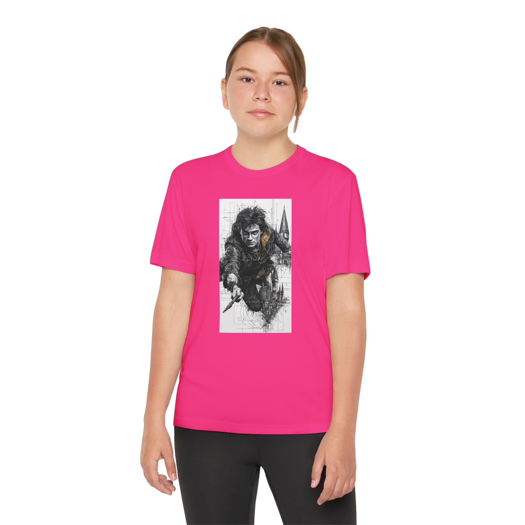 Youth Competitor Tee - Harry Potter, Wizard School Shirt, Magical Kids Top, Hogwarts Fan Gift, Sorcerer's Stone T-Shirt