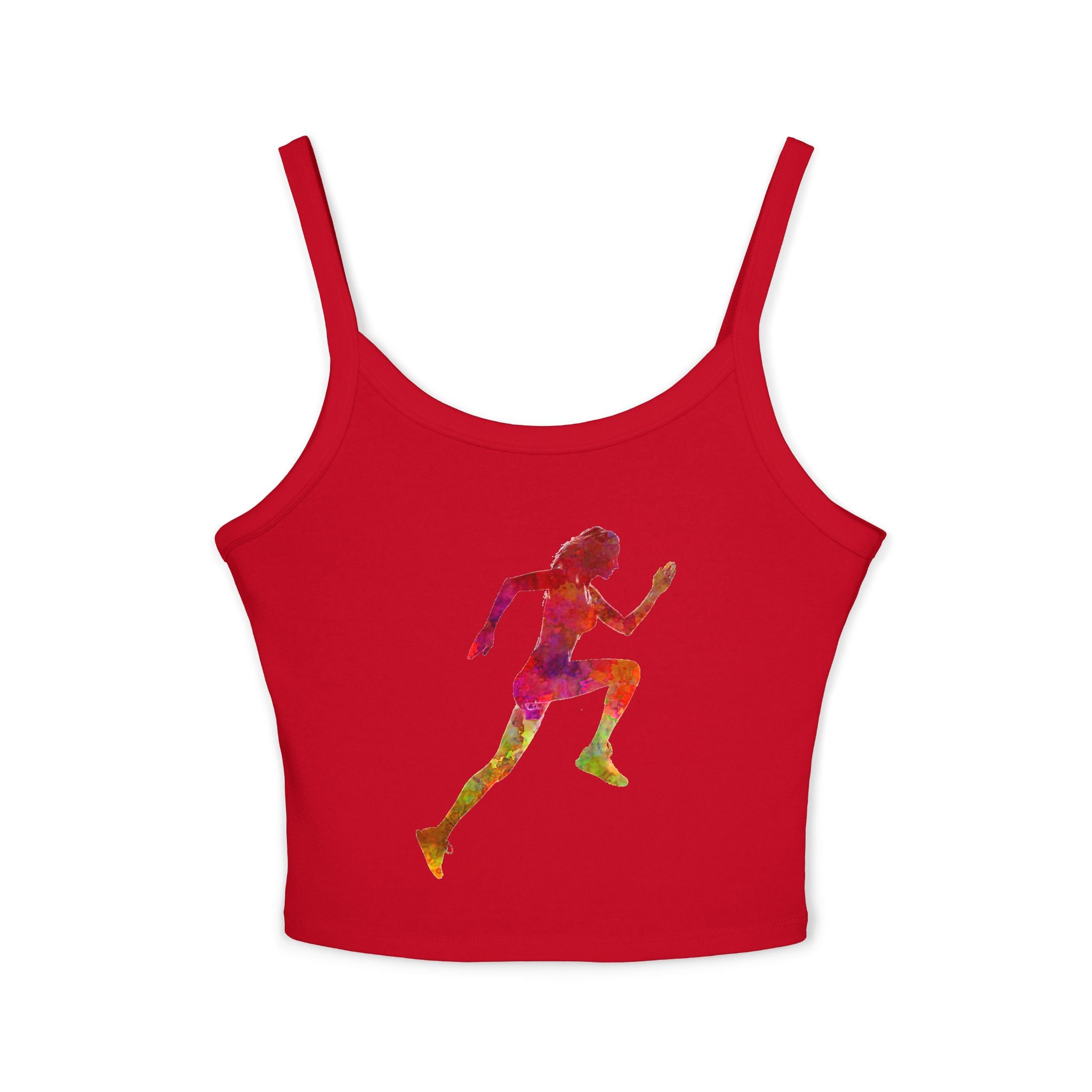 Running Woman Tank Top, Athletic Workout Top, Fitness Sleeveless Shirt, Jogging Muscle Tee, Exercise Gym Cami