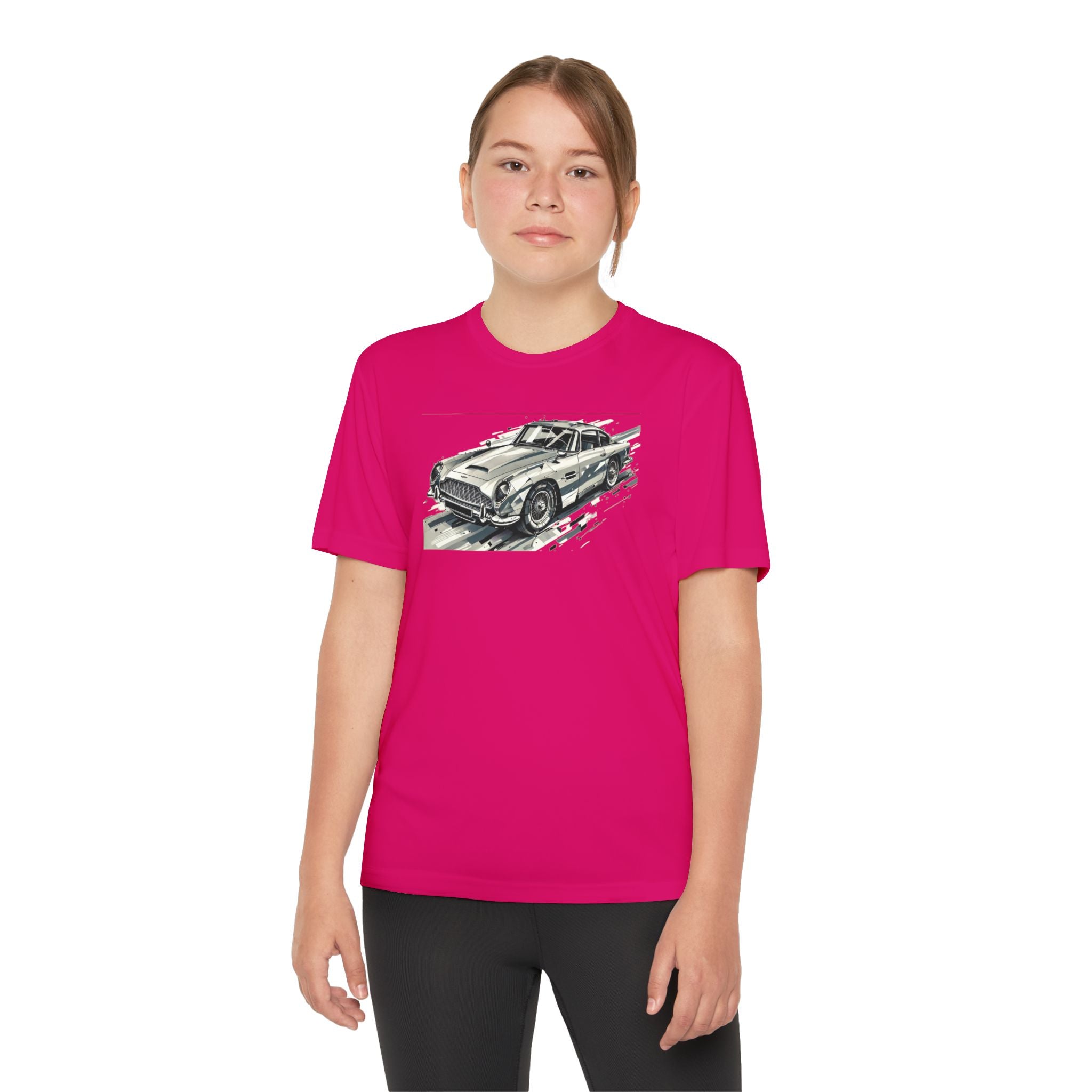 Aston Martin Youth T-Shirt Sports Graphic Tee, Cool Athletic Shirt for Kids, Perfect for Sports Events, Team Spirit