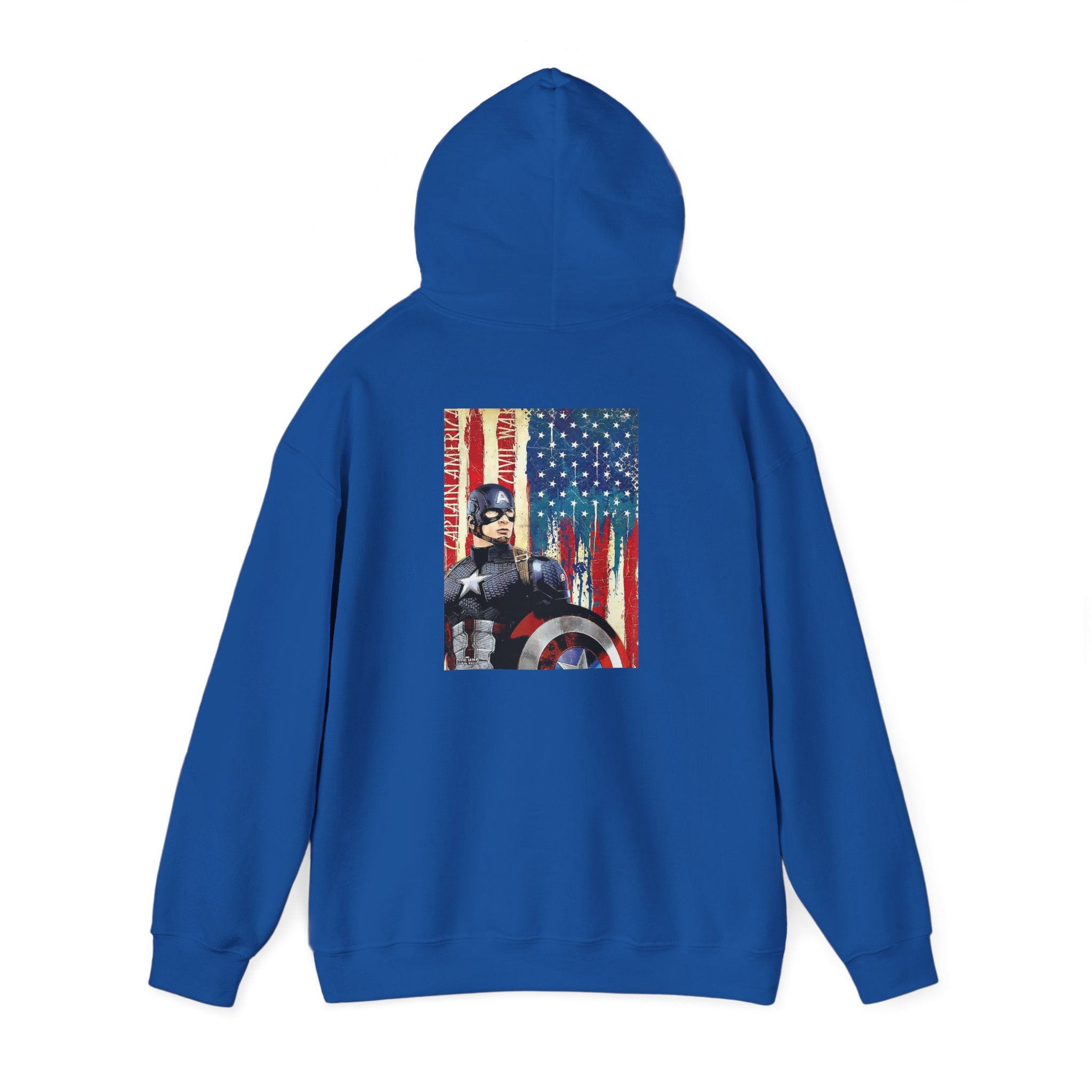 Hooded Sweatshirt - Captain America Design