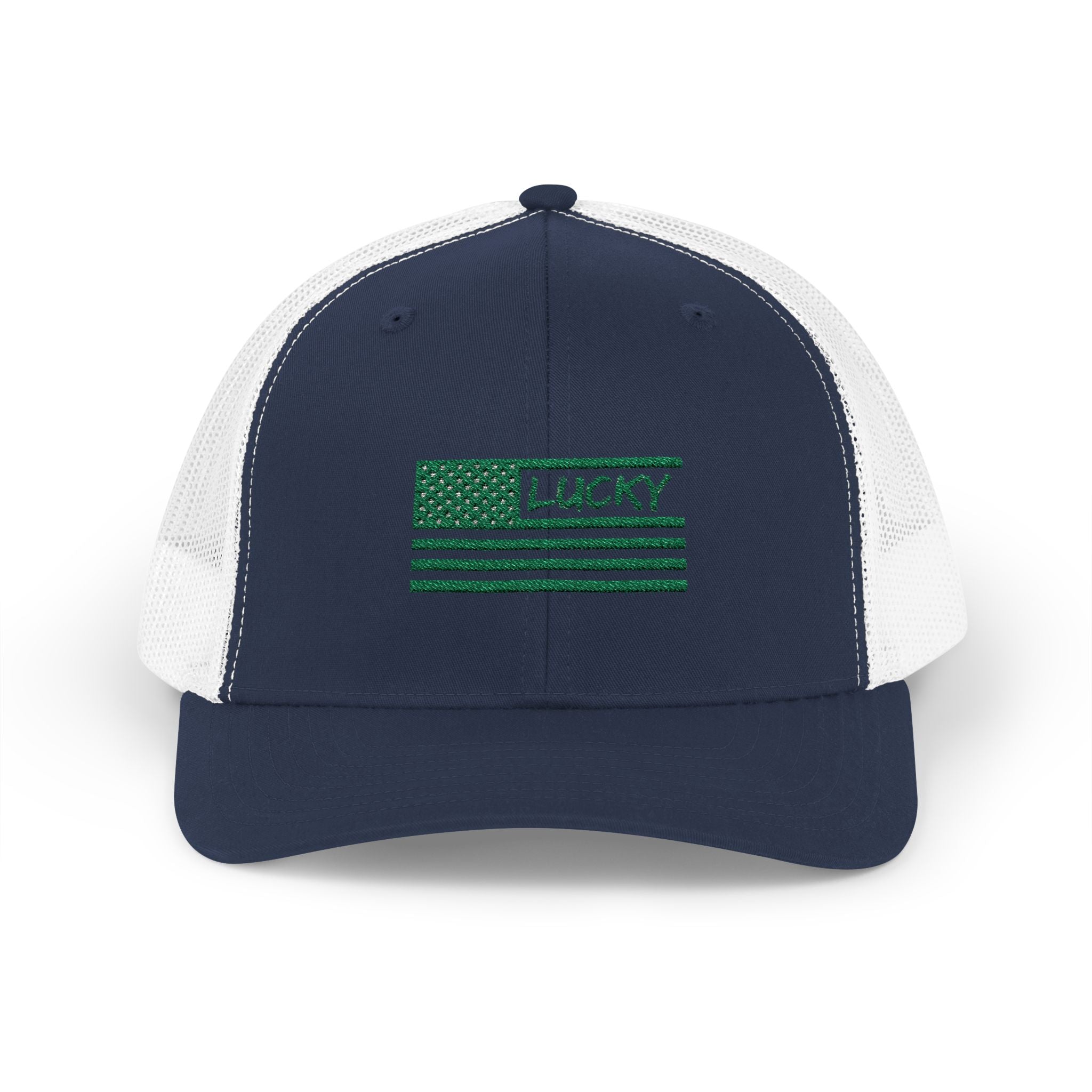 St. Patrick's Day Lucky 4-Leaf Clover Snapback Trucker Cap