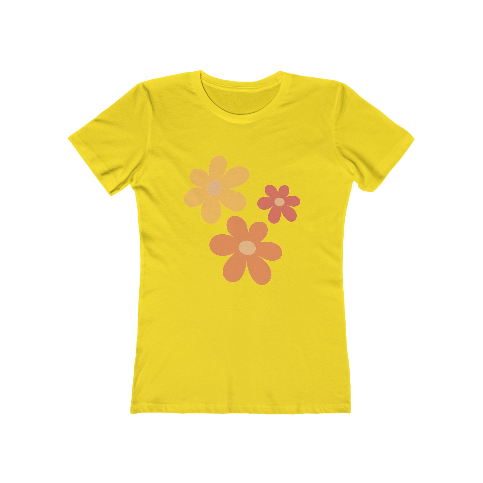 Flower Women's Tshirt, Floral Graphic Tee, Casual Top for Her, Spring Blossom Shirt, Botanical Print Blouse