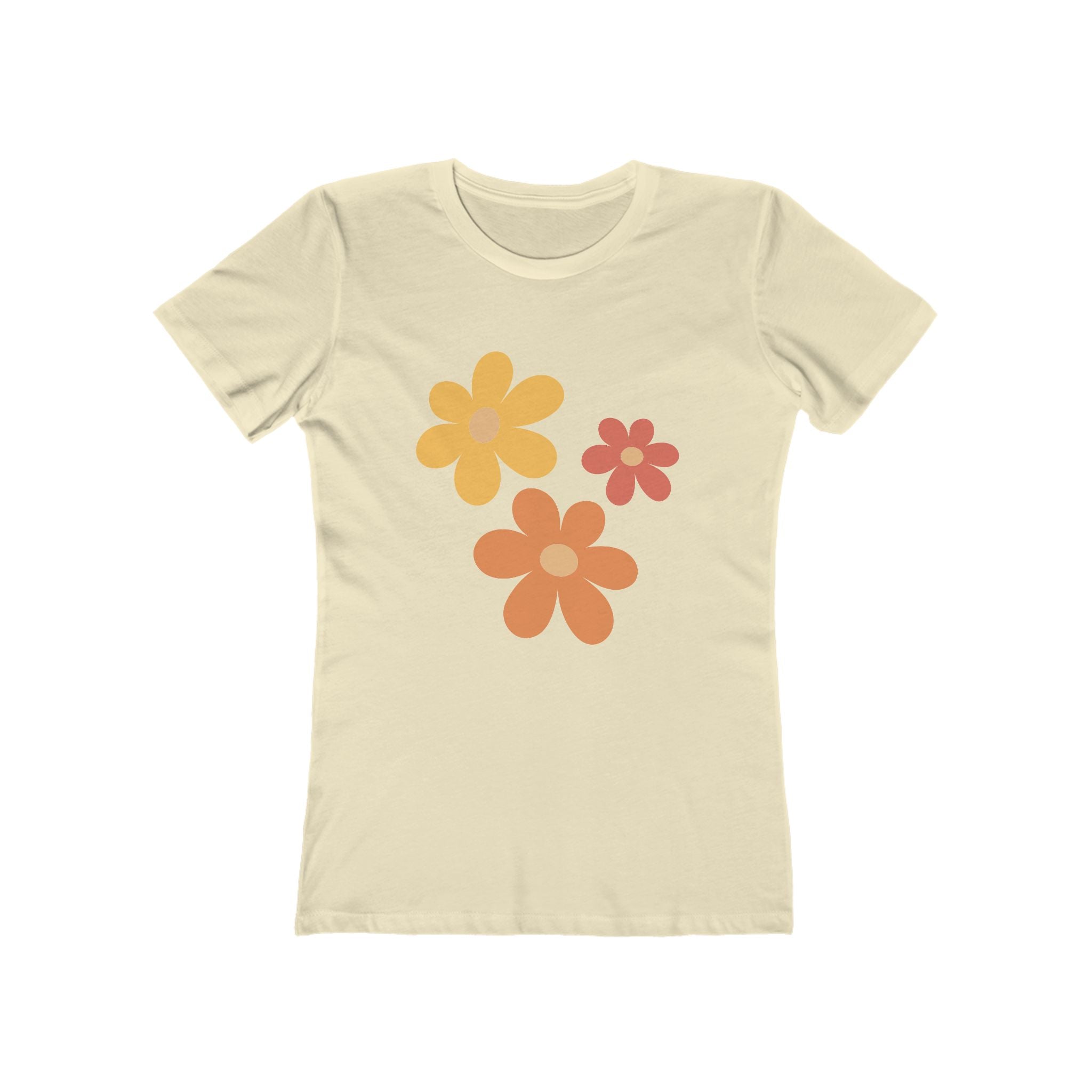 Flower Women's Tshirt, Floral Graphic Tee, Casual Top for Her, Spring Blossom Shirt, Botanical Print Blouse