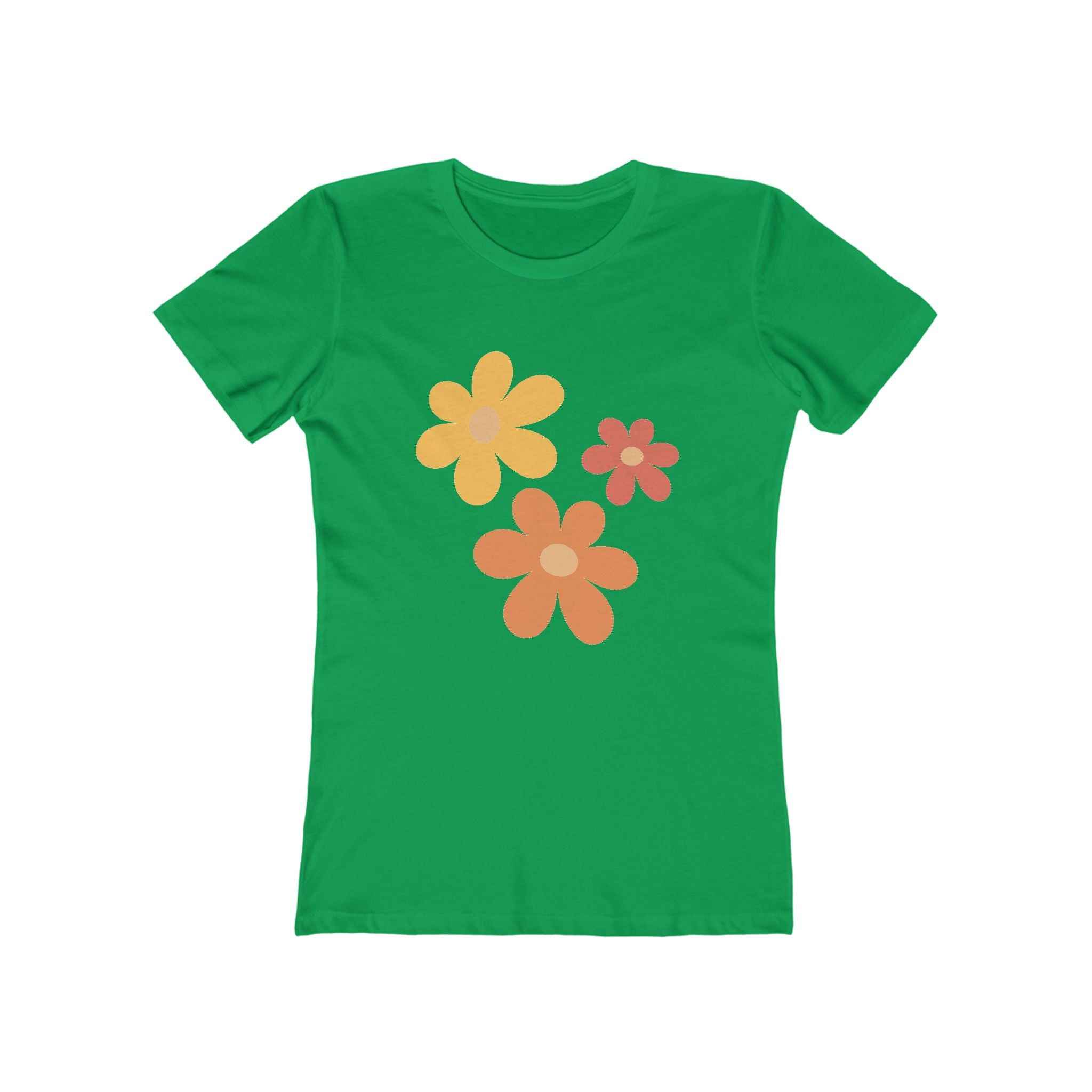 Flower Women's Tshirt, Floral Graphic Tee, Casual Top for Her, Spring Blossom Shirt, Botanical Print Blouse