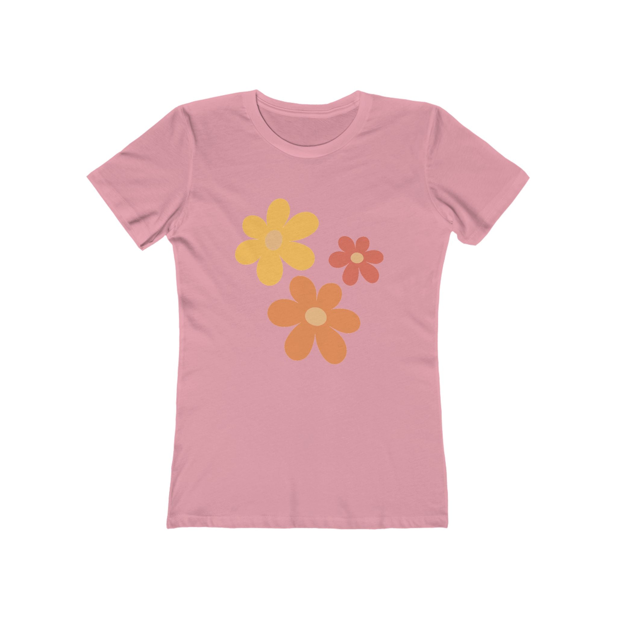 Flower Women's Tshirt, Floral Graphic Tee, Casual Top for Her, Spring Blossom Shirt, Botanical Print Blouse