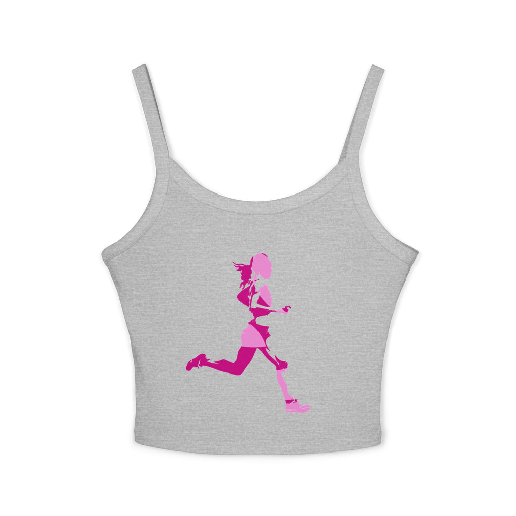Running Woman Tank Top, Athletic Workout Top, Fitness Sleeveless Shirt, Jogging Muscle Tee, Exercise Gym Cami