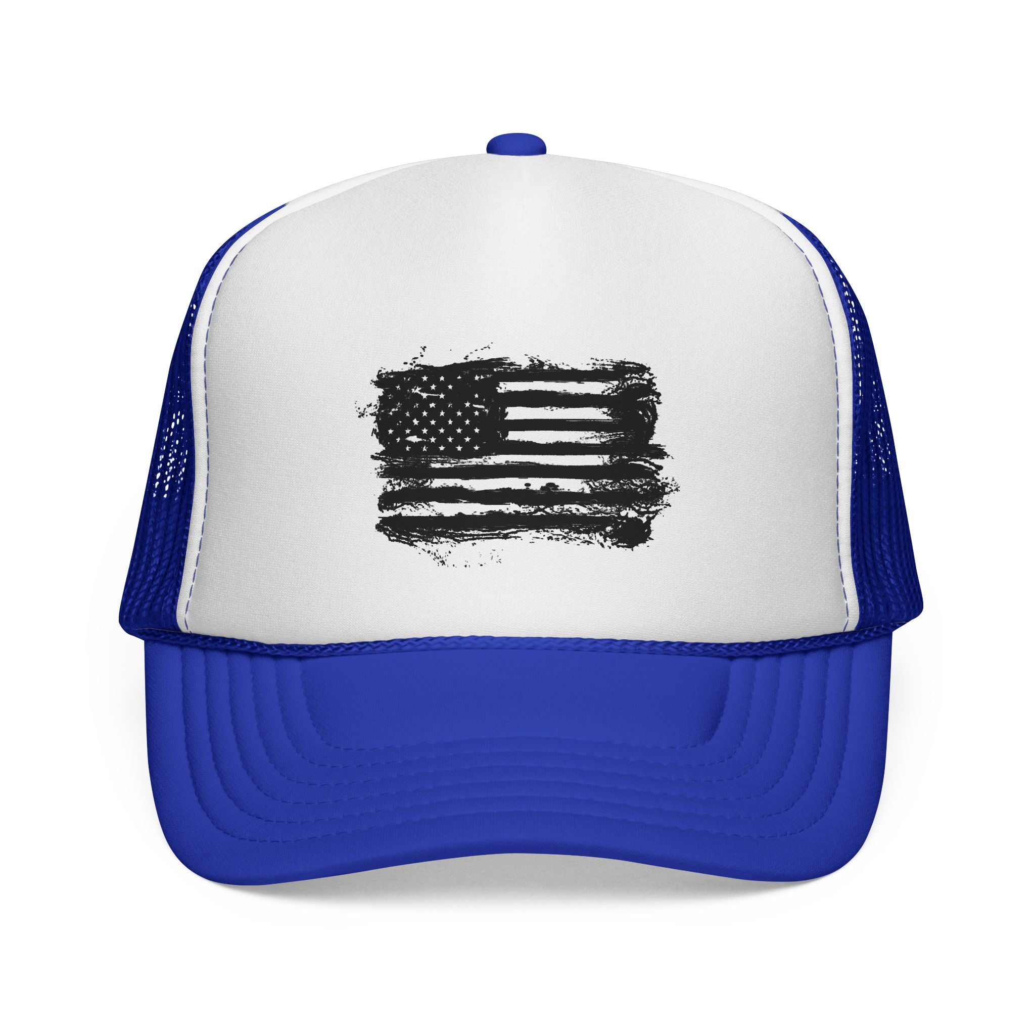 Patriotic Trucker Cap with American Flag Design, USA Hat, Summer Fashion, Outdoors Gear, Gift for Veterans, BBQ, 4th of July