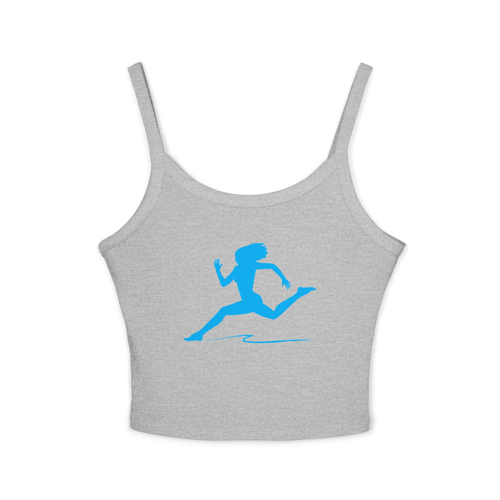 Running Woman Tank Top, Athletic Workout Top, Fitness Sleeveless Shirt, Jogging Muscle Tee, Exercise Gym Cami