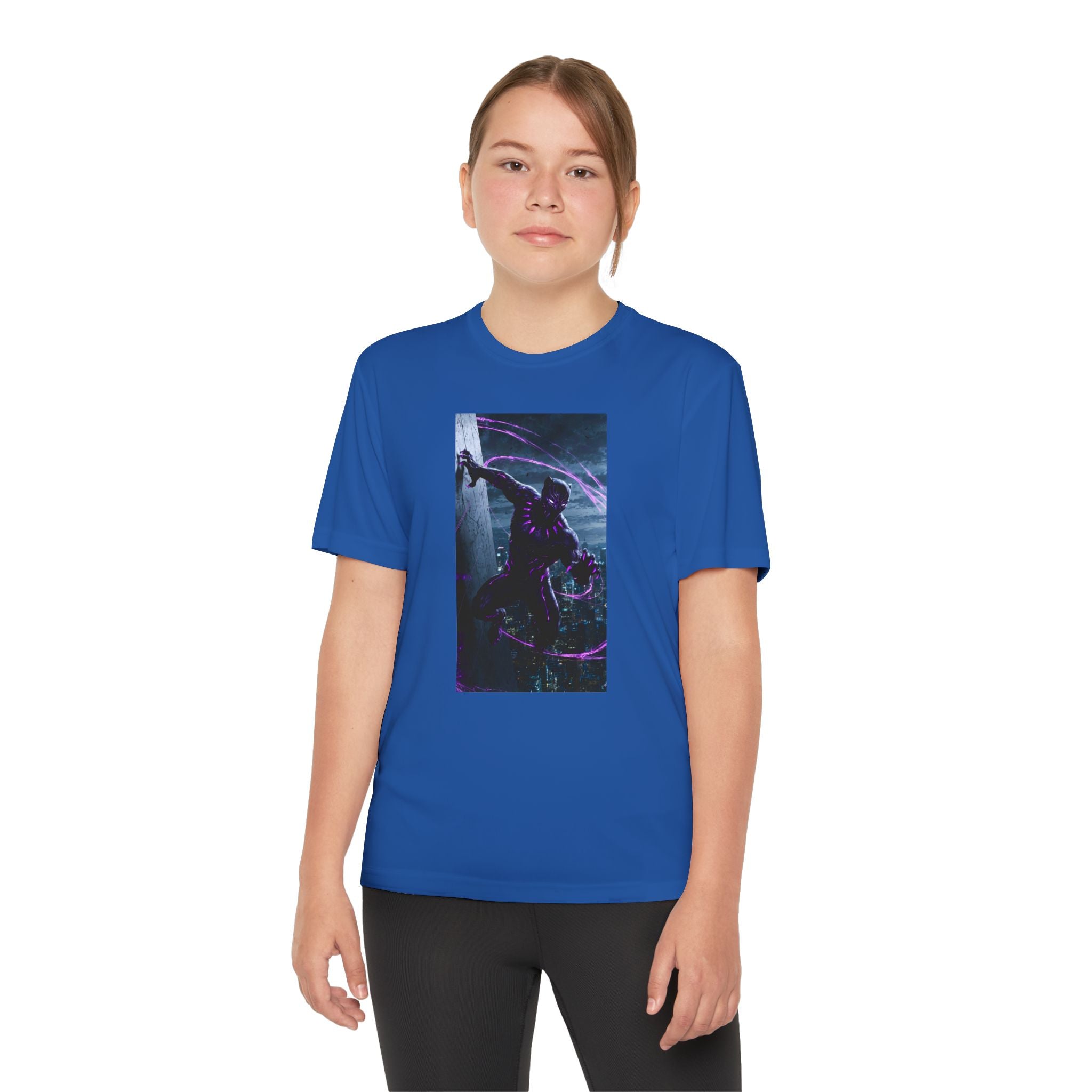The Black Panther Superhero Marvel Patriotic, Kids Graphic T-Shirt, Boys Hero Top, Girls Comic Book Clothing, Birthday