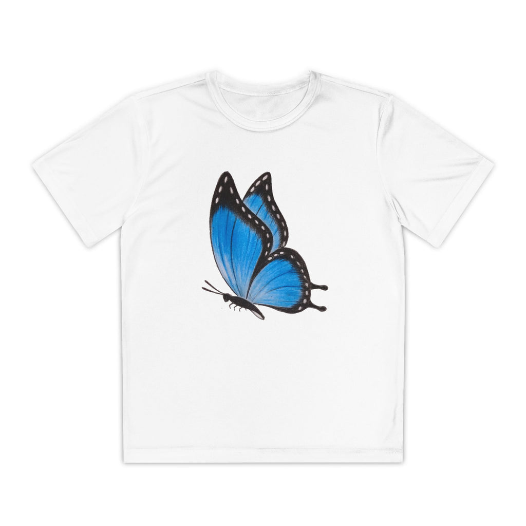 Butterffy Youth T-Shirt Sports Graphic Tee, Cool Athletic Shirt for Kids, Perfect for Sports Events, Team Spirit