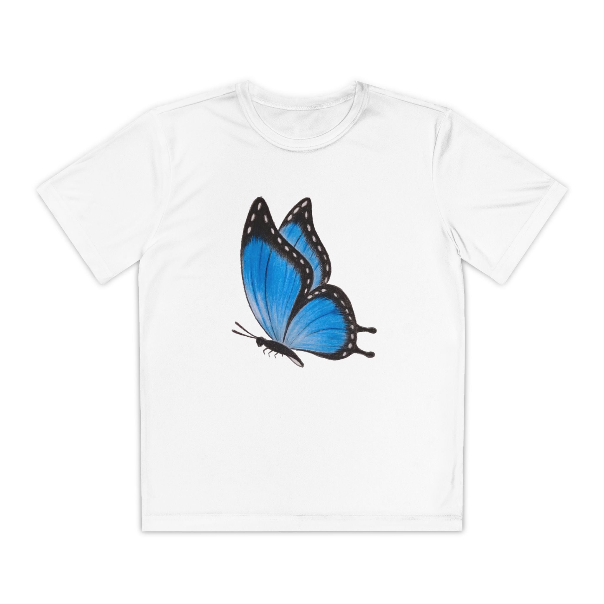 Butterffy Youth T-Shirt Sports Graphic Tee, Cool Athletic Shirt for Kids, Perfect for Sports Events, Team Spirit