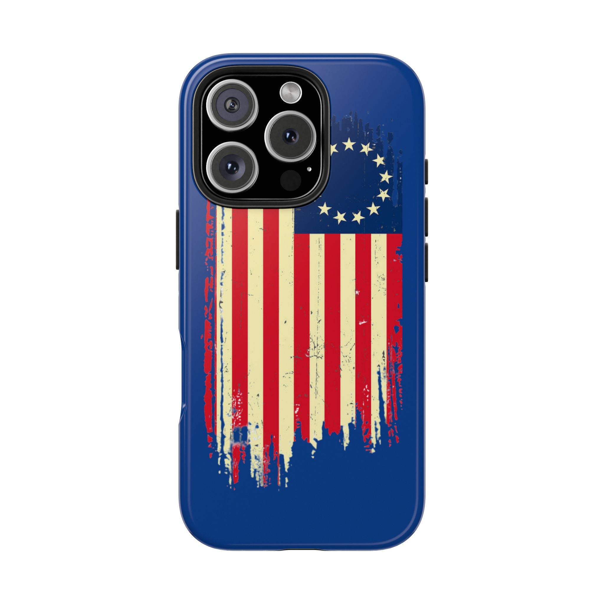 Patriotic Phone Cases with Vintage Flag Design, Tough Case for Independence Day, Memorial Day, 4th of July, Gift for Veterans, USA Pride
