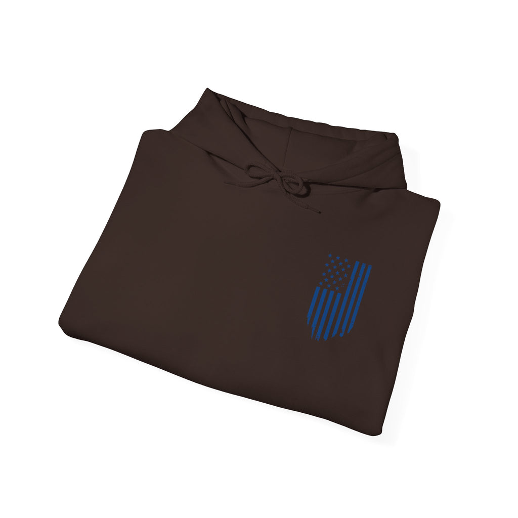 Patriotic Hoodie - Thin Blue Line Unisex Blend