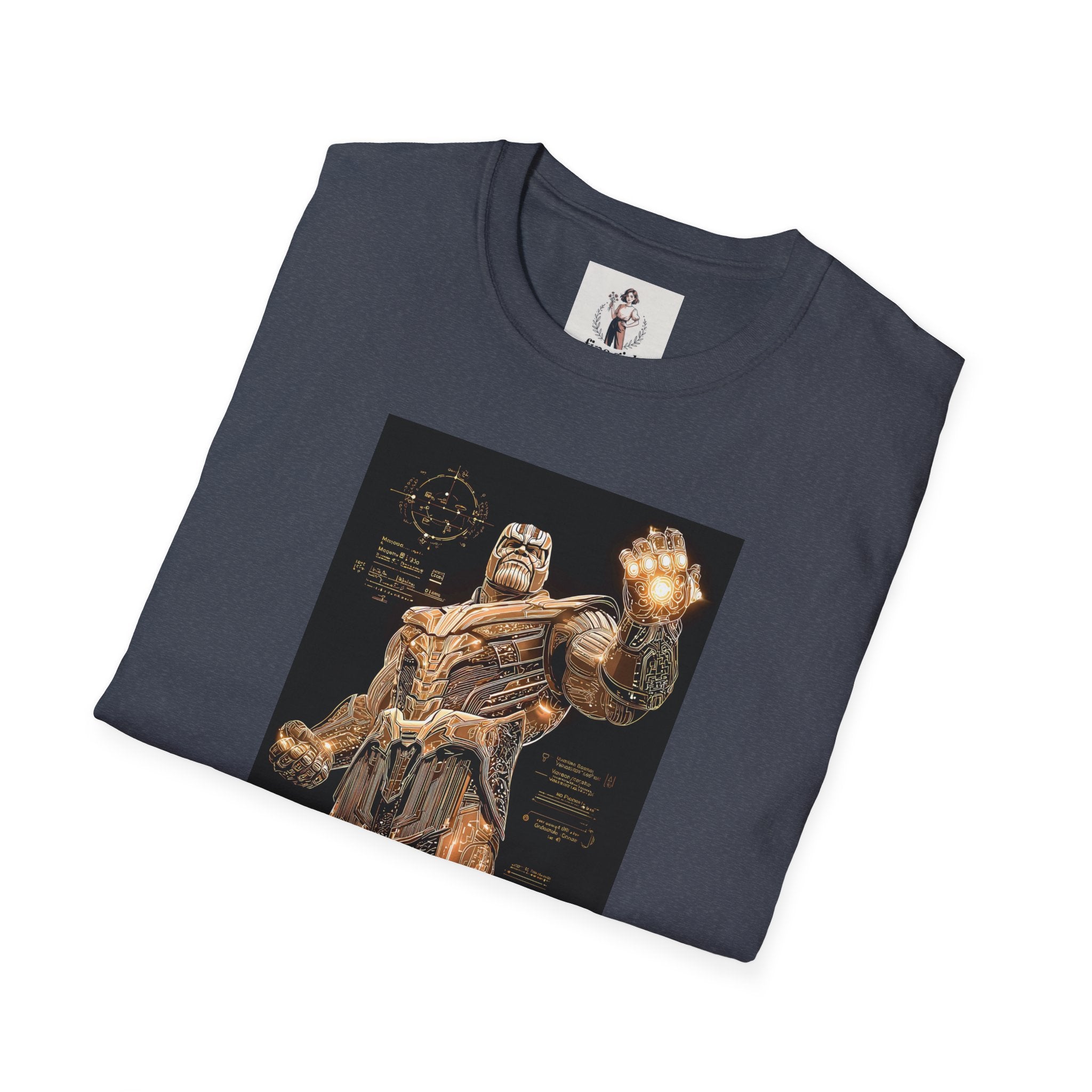Thanos Superhero Marvel Unisex Softstyle T-Shirt, Comic Book Tee, Geeky Clothing, Cosplay Costume Top