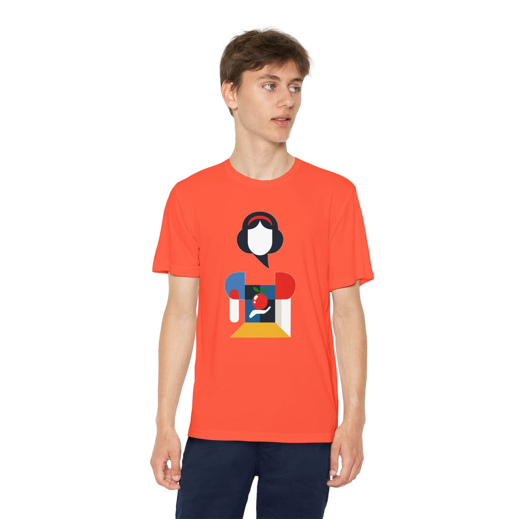 Snow White Youth T-Shirt Sports Graphic Tee, Cool Athletic Shirt for Kids, Perfect for Sports Events, Team Spirit