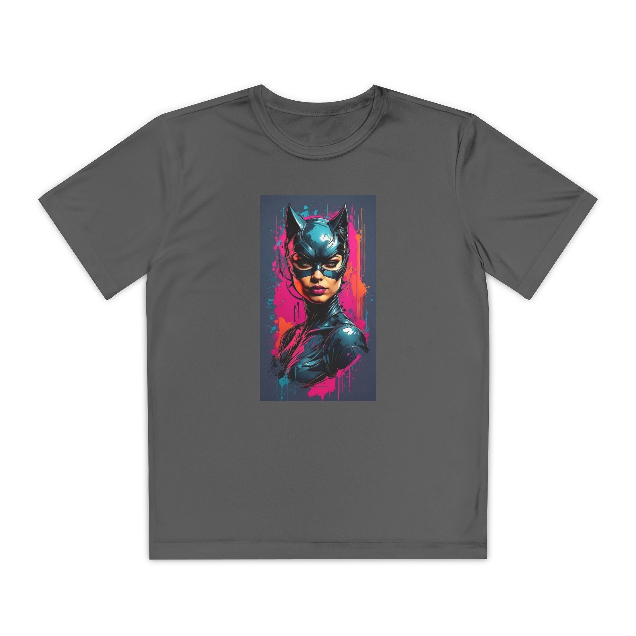 Superhero Youth T-Shirt Sports Graphic Tee, Cool Athletic Shirt for Kids