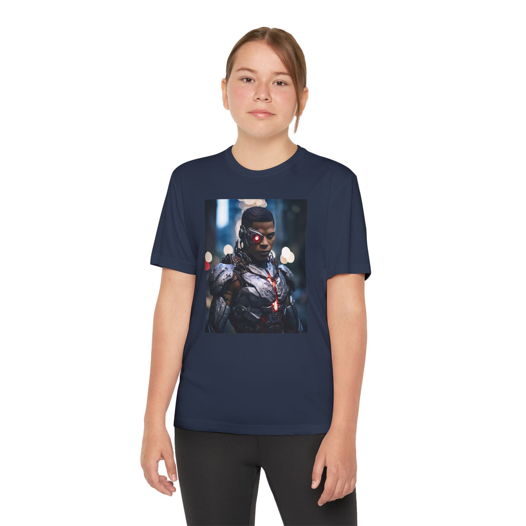 Cyborg Superhero Marvel Patriotic, Kids Graphic T-Shirt, Boys Hero Top, Girls Comic Book Clothing, Birthday