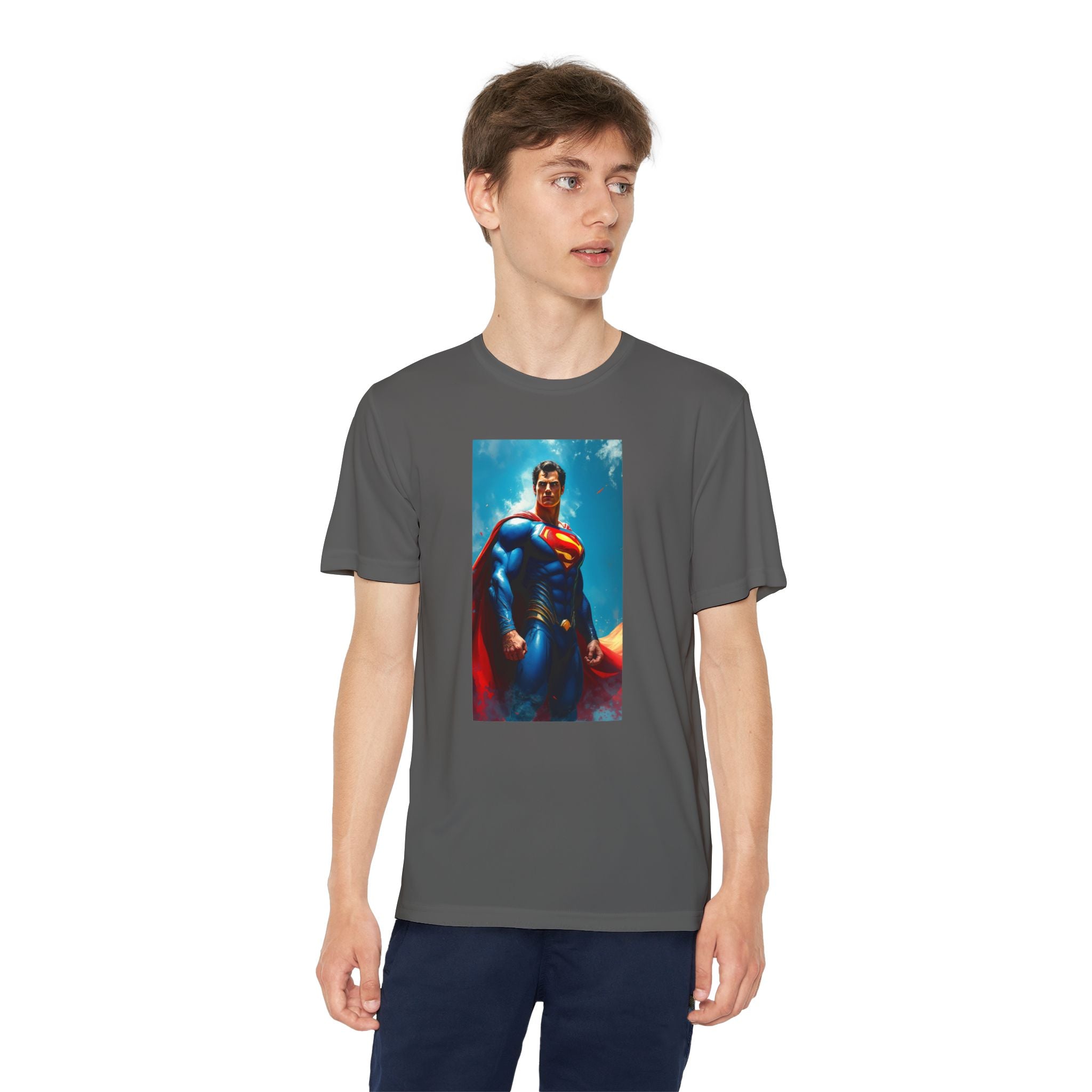 Superman Superhero Marvel T-Shirt, Youth Competitor Tee,  Kids Comic Book Hero Top, Children's Graphic Tee, Youth Super Power T-Shirt