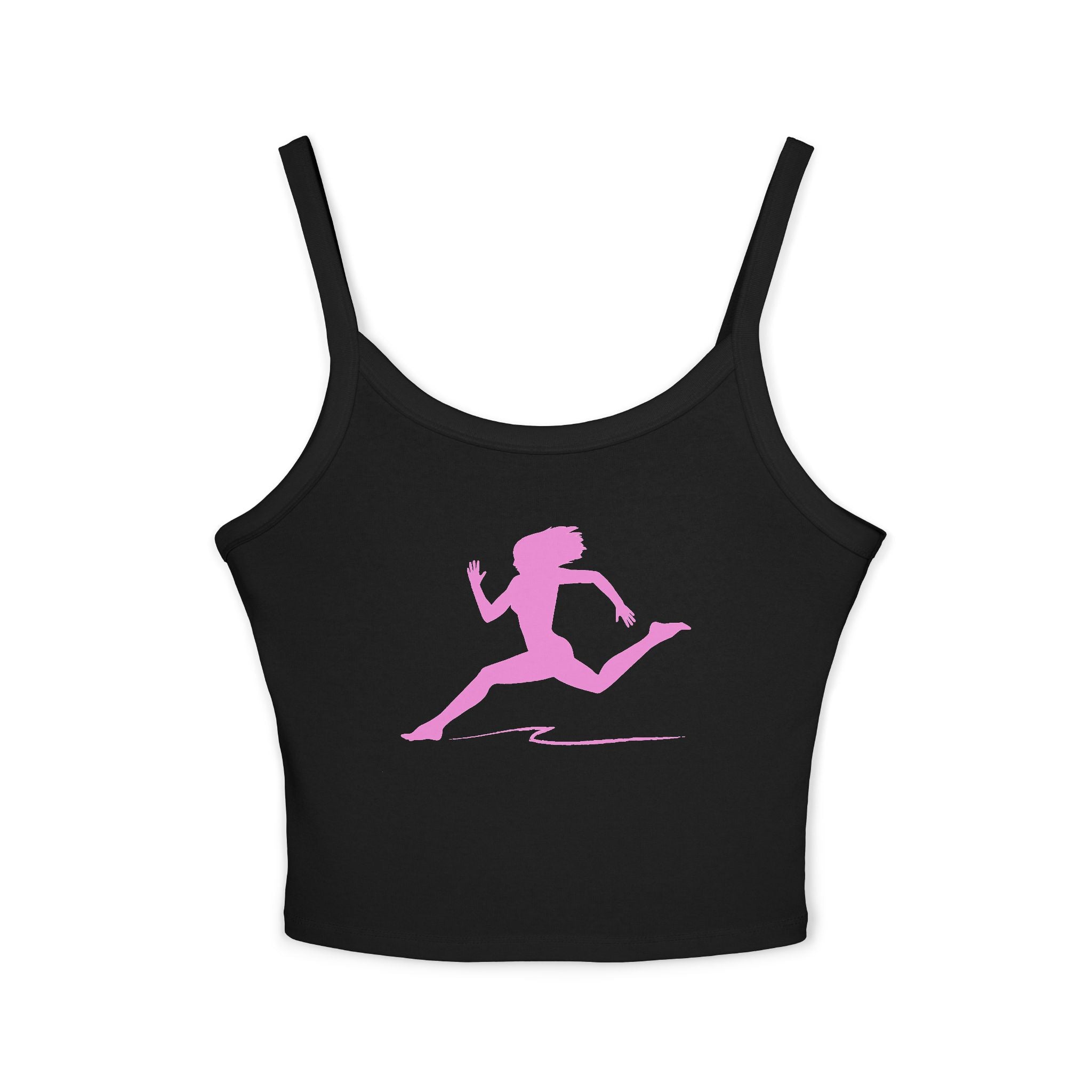 Running Woman Tank Top, Athletic Workout Top, Fitness Sleeveless Shirt, Jogging Muscle Tee, Exercise Gym Cami