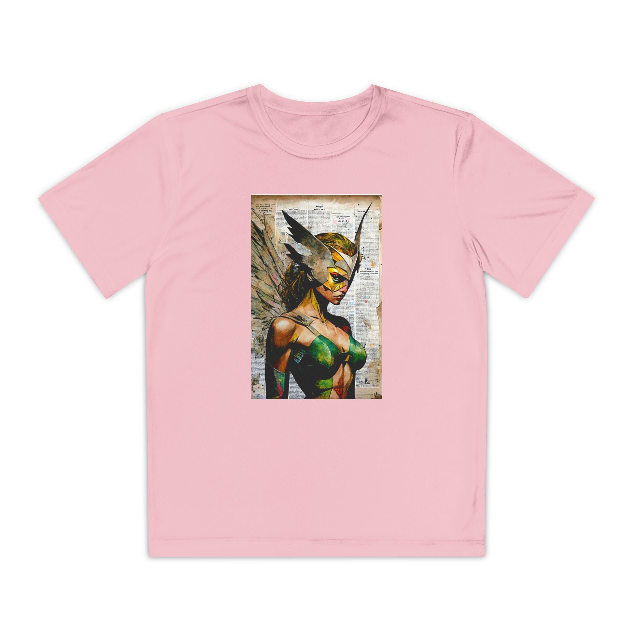 Superhero Youth T-Shirt Sports Graphic Tee, Cool Athletic Shirt for Kids