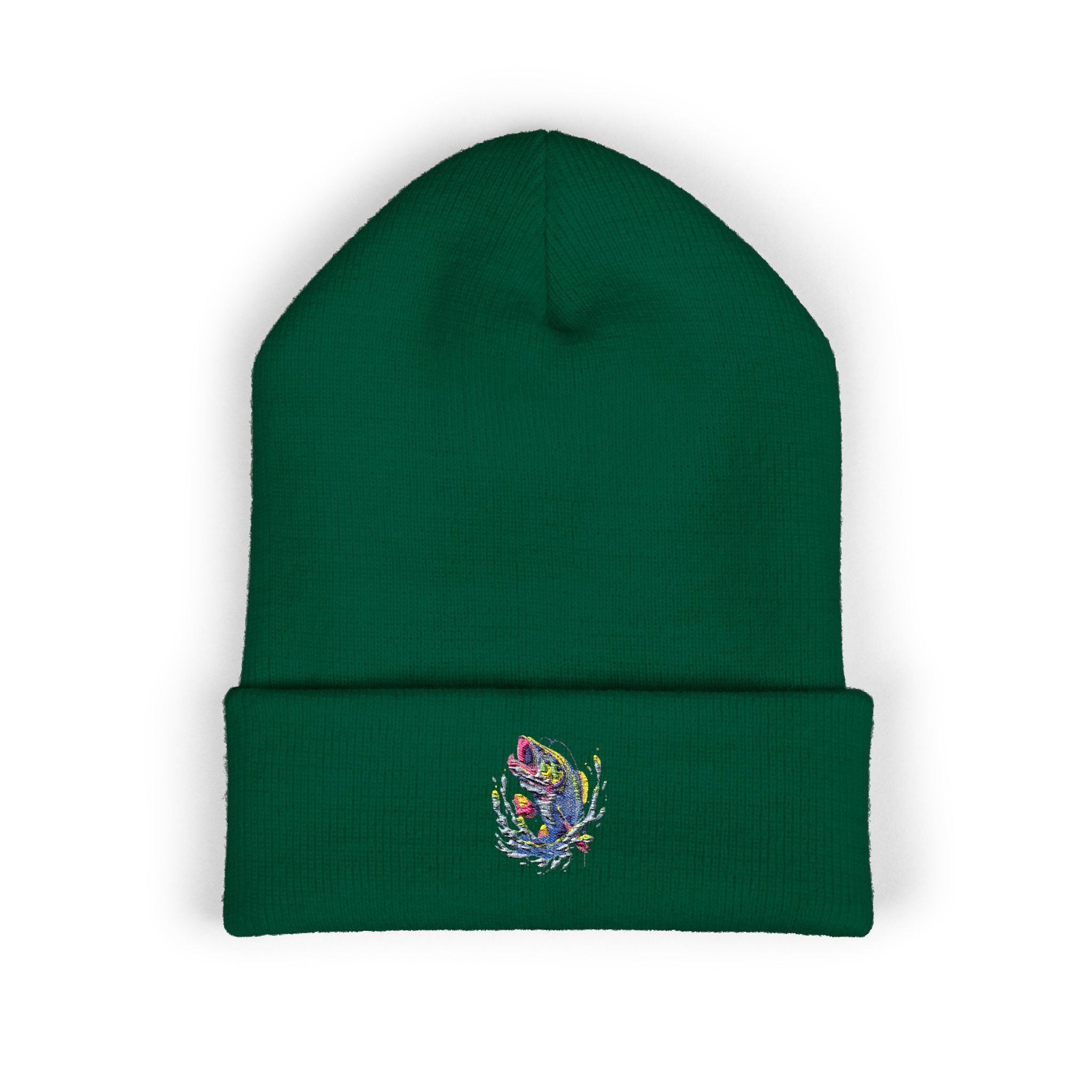 Embroidered Fishing Beanie, Fisherman Gift, Outdoor Apparel, Angler Hat, Fishing Enthusiast, Fishing Lover Gift