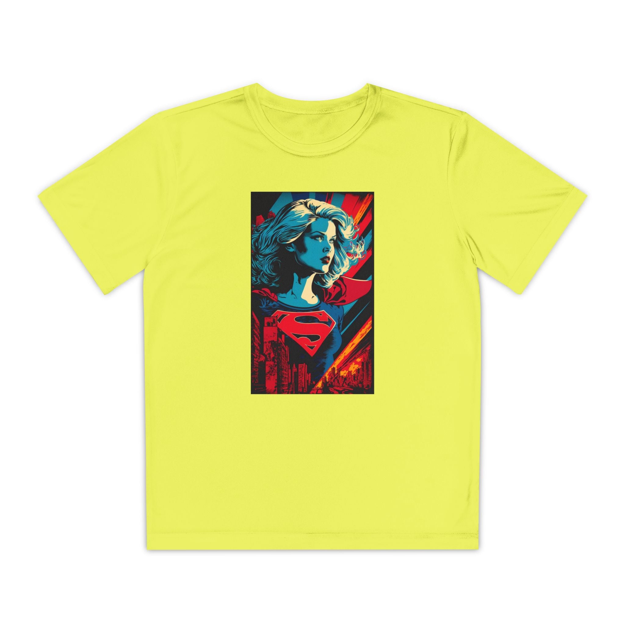 Superhero Youth T-Shirt Sports Graphic Tee, Cool Athletic Shirt for Kids