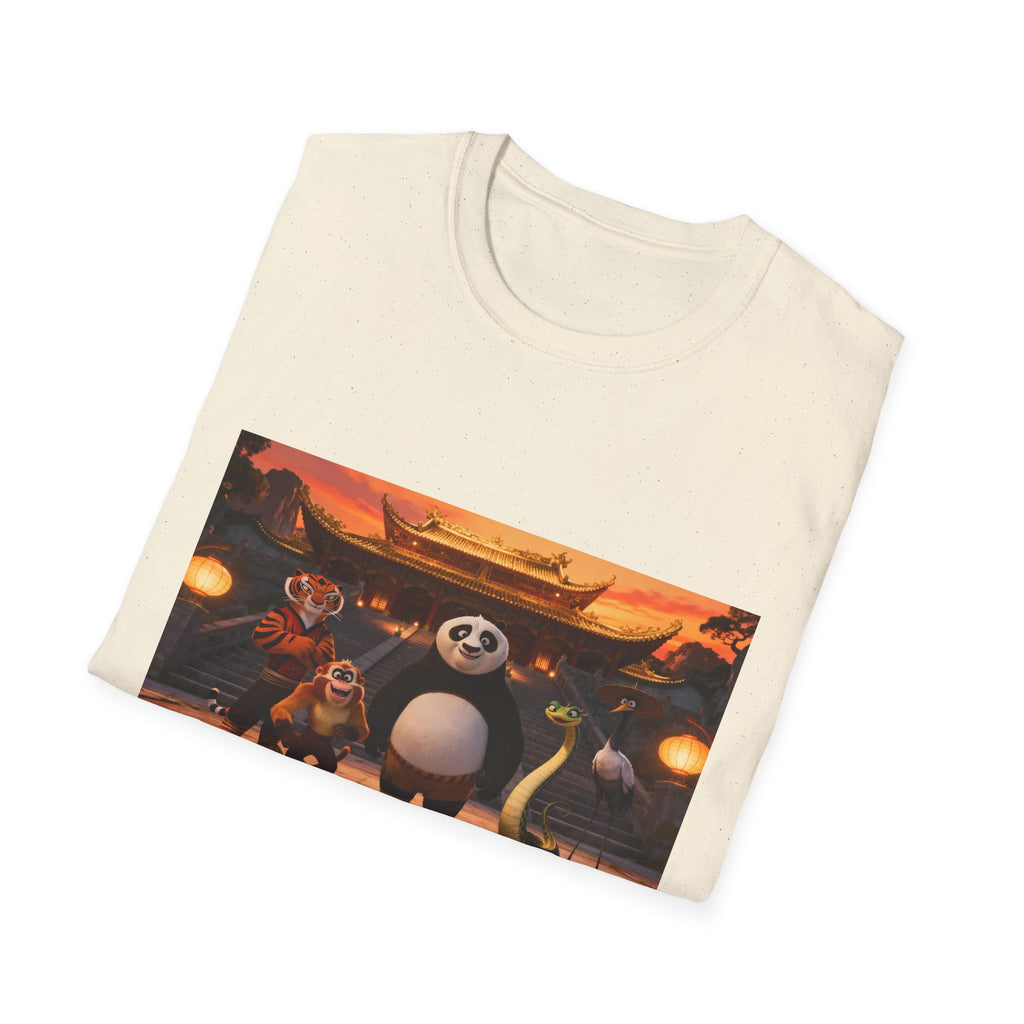 Kung Fu Panda Unisex Softstyle T-Shirt, DreamWorks Animation Youth Competitor Tee, Graphic Tee, Movie Fan Gift, Cult Classic Shirt, Comfy