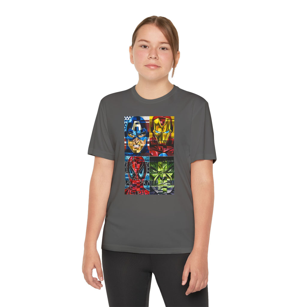 Advengers Youth T-Shirt Sports Graphic Tee, Cool Athletic Shirt for Kids, Perfect for Sports Events, Team Spirit