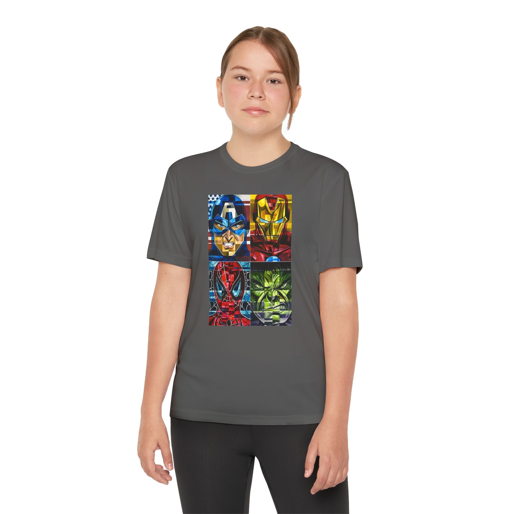 Advengers Youth T-Shirt Sports Graphic Tee, Cool Athletic Shirt for Kids, Perfect for Sports Events, Team Spirit