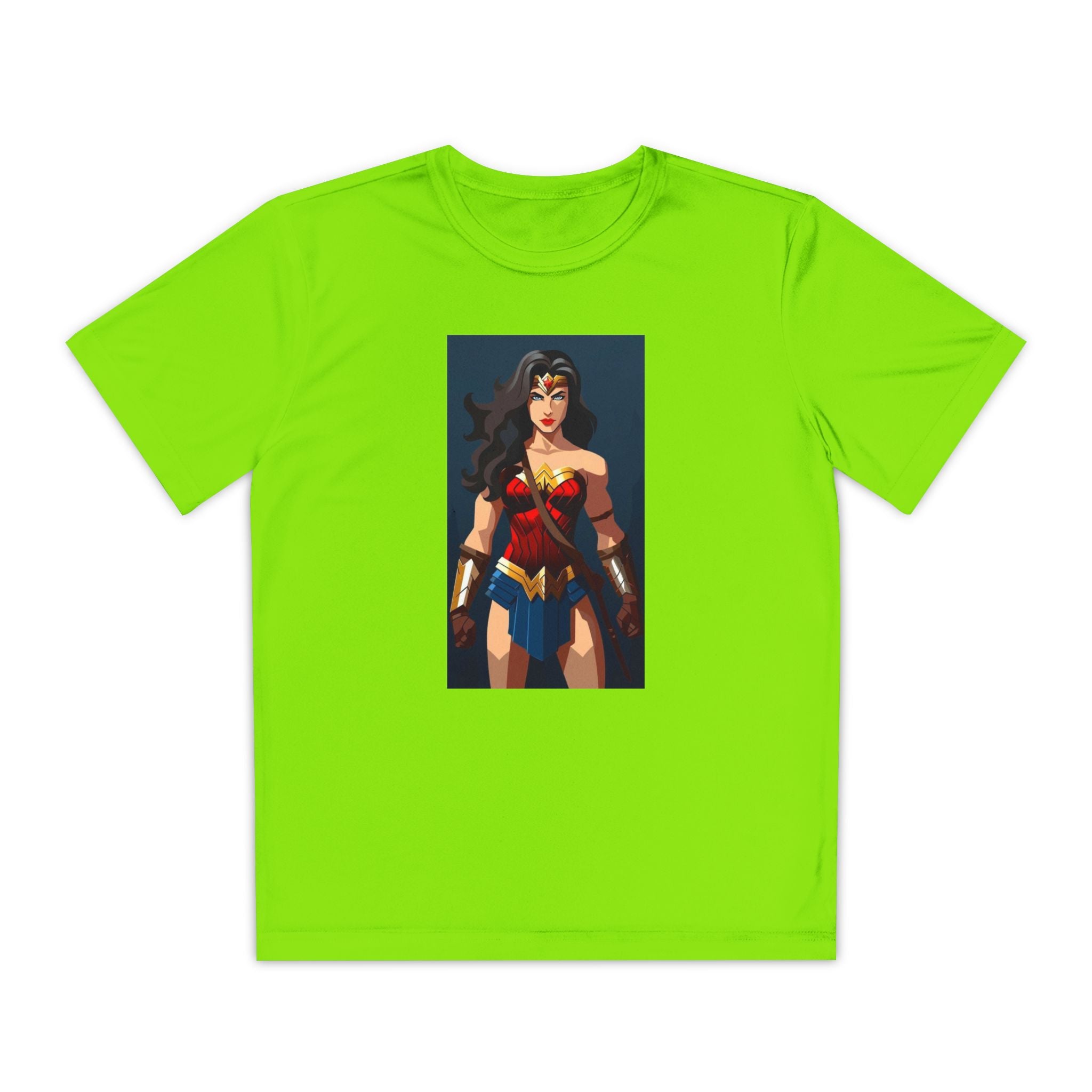 Superhero Youth T-Shirt Sports Graphic Tee, Cool Athletic Shirt for Kids