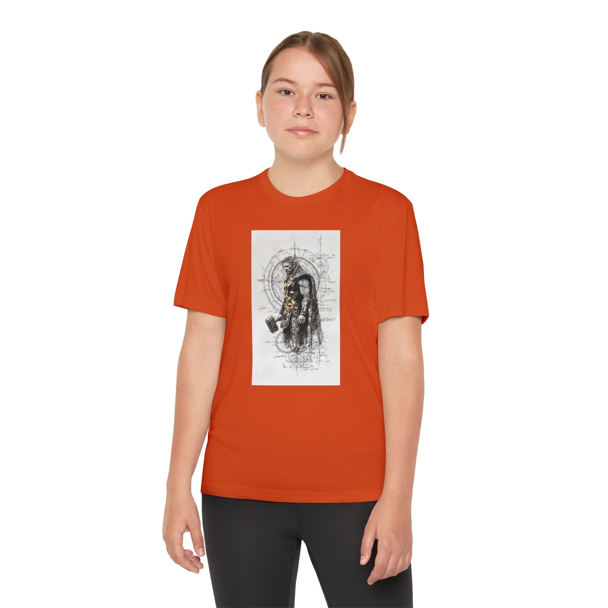 Superhero Youth T-Shirt Sports Graphic Tee, Cool Athletic Shirt for Kids