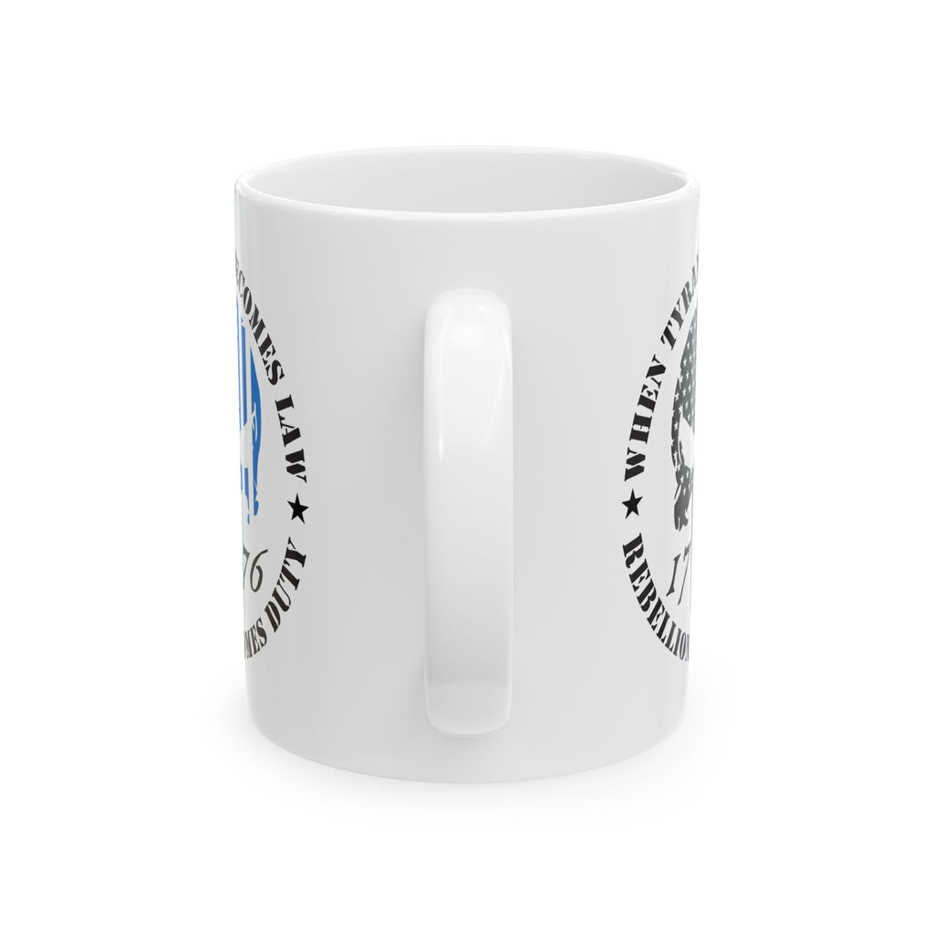 Thin Blue Line Patriotic Mug