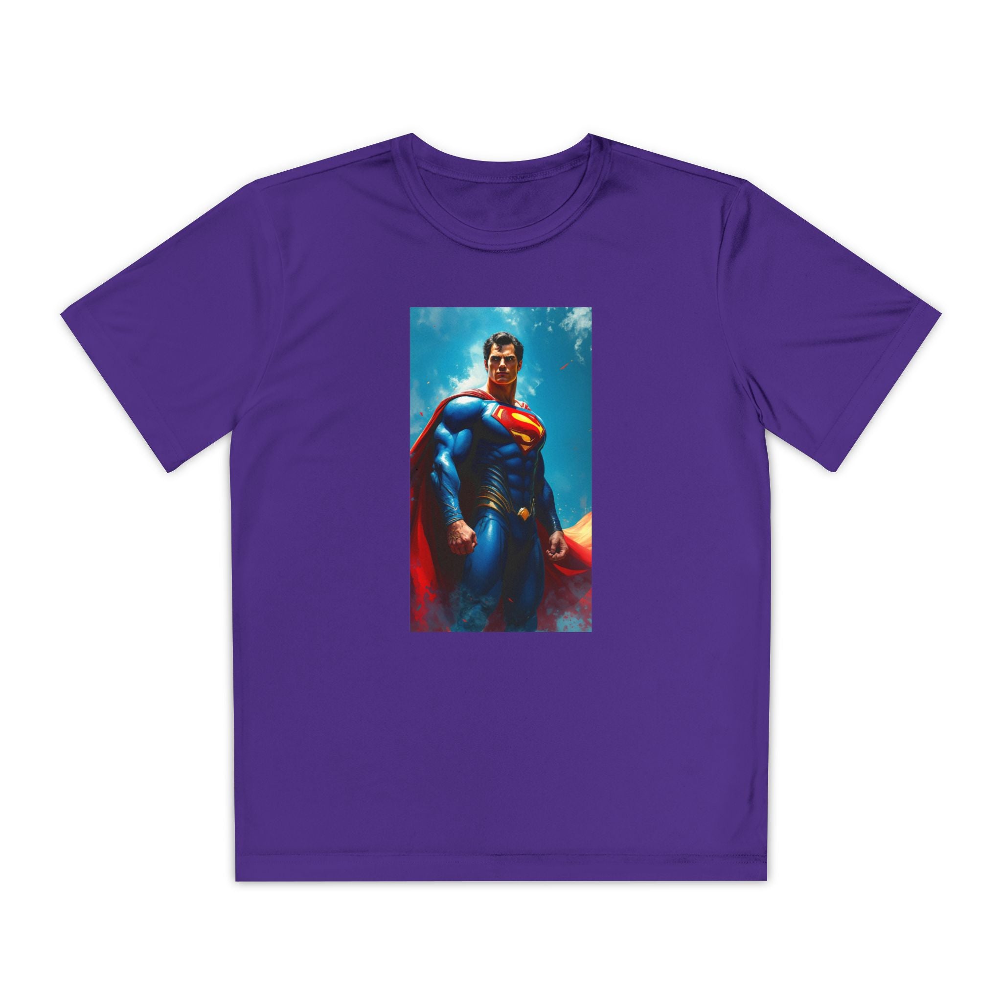 Superman Superhero Marvel T-Shirt, Youth Competitor Tee,  Kids Comic Book Hero Top, Children's Graphic Tee, Youth Super Power T-Shirt