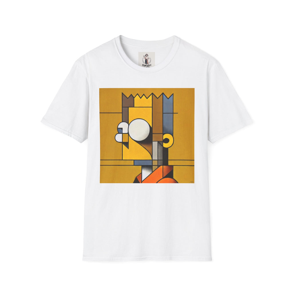 Bart Simpson TV Themed T-Shirt Unisex Softstyle T-Shirt