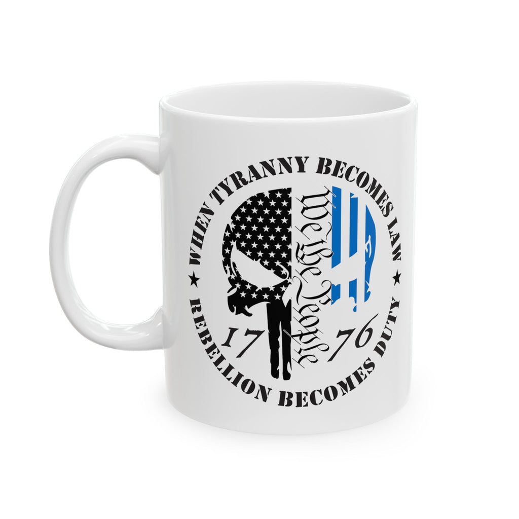 Thin Blue Line Patriotic Mug