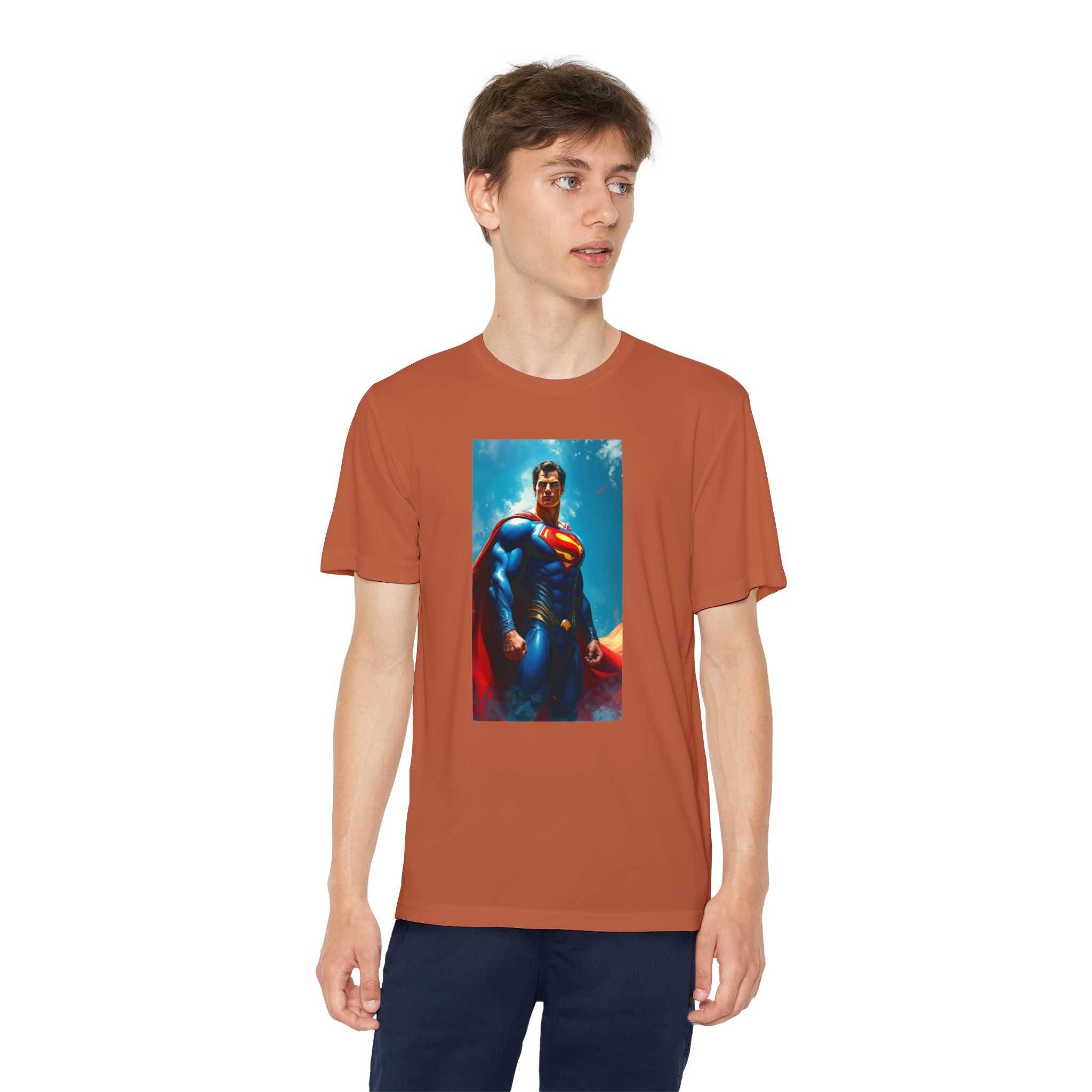 Superman Superhero Marvel T-Shirt, Youth Competitor Tee,  Kids Comic Book Hero Top, Children's Graphic Tee, Youth Super Power T-Shirt