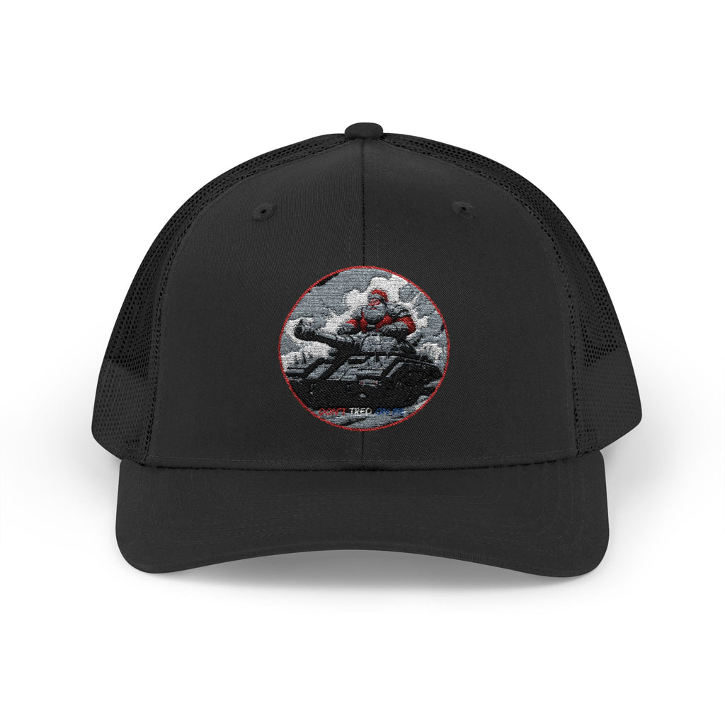 Santa Claus On A Tank Christmas Patriotic, Trucker Cap, Patriotic hat, Truckers Hat, Patriotic Accessories
