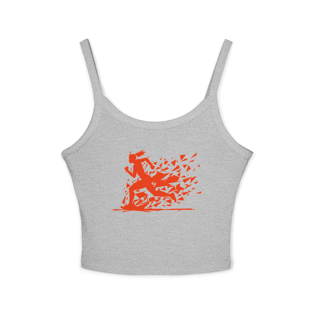 Running Woman Tank Top, Athletic Workout Top, Fitness Sleeveless Shirt, Jogging Muscle Tee, Exercise Gym Cami