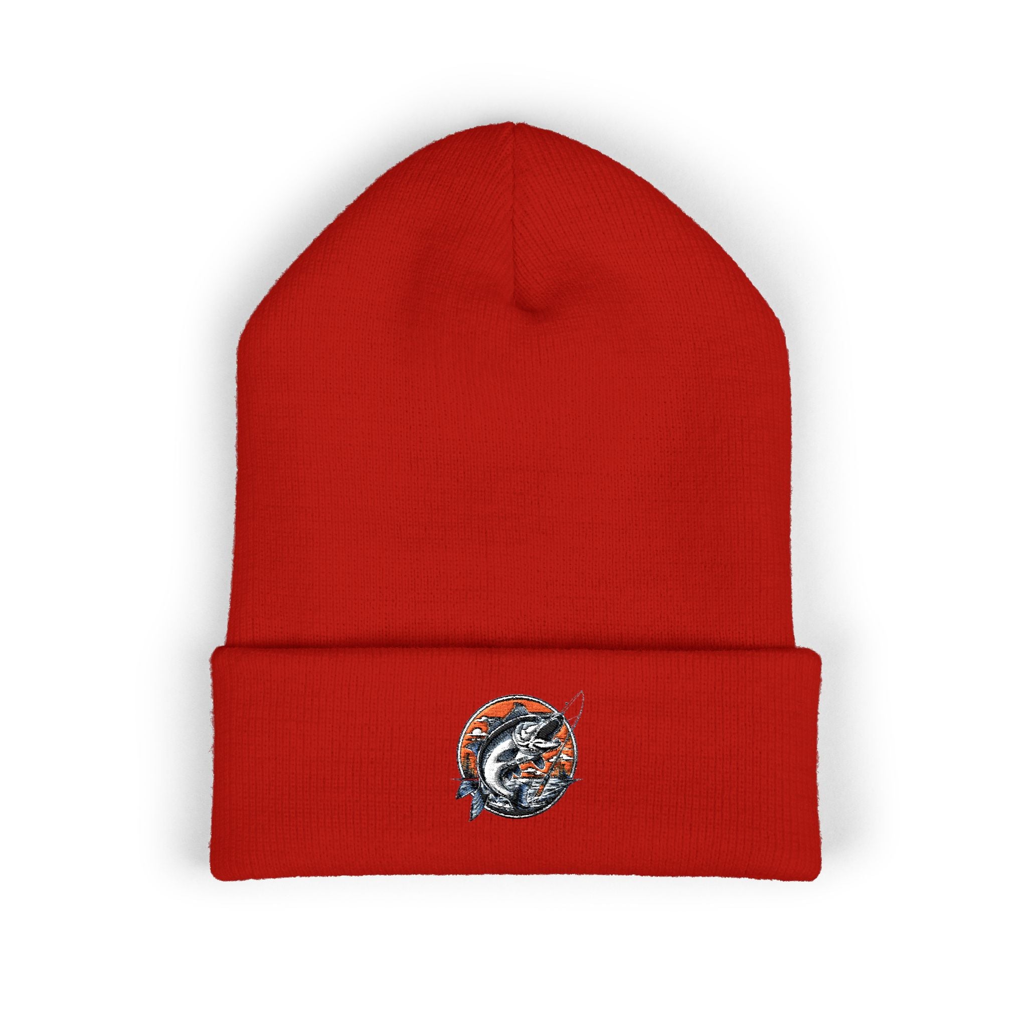 Embroidered Fishing Beanie, Fisherman Gift, Outdoor Apparel, Fishing Gear, Angler Hat, Fishing Lure Beanie