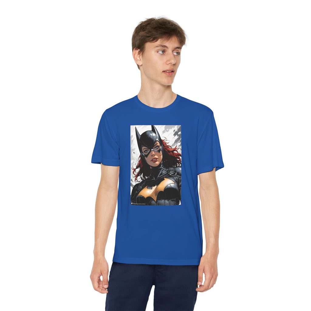 Superhero Youth T-Shirt Sports Graphic Tee, Cool Athletic Shirt for Kids