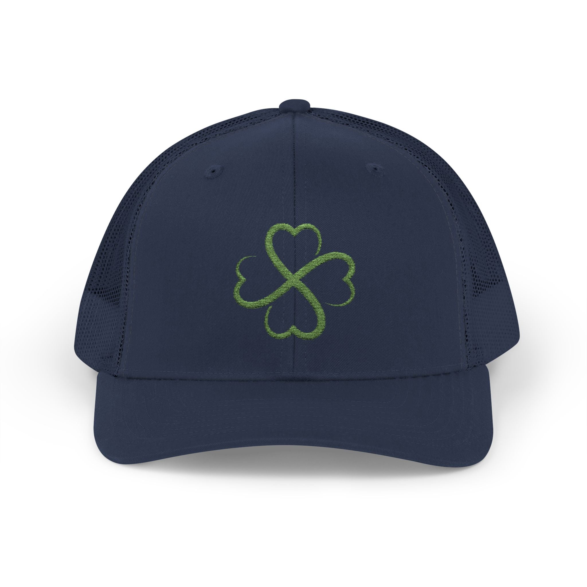 St. Patrick's Day Lucky 4-Leaf Clover Snapback Trucker Cap