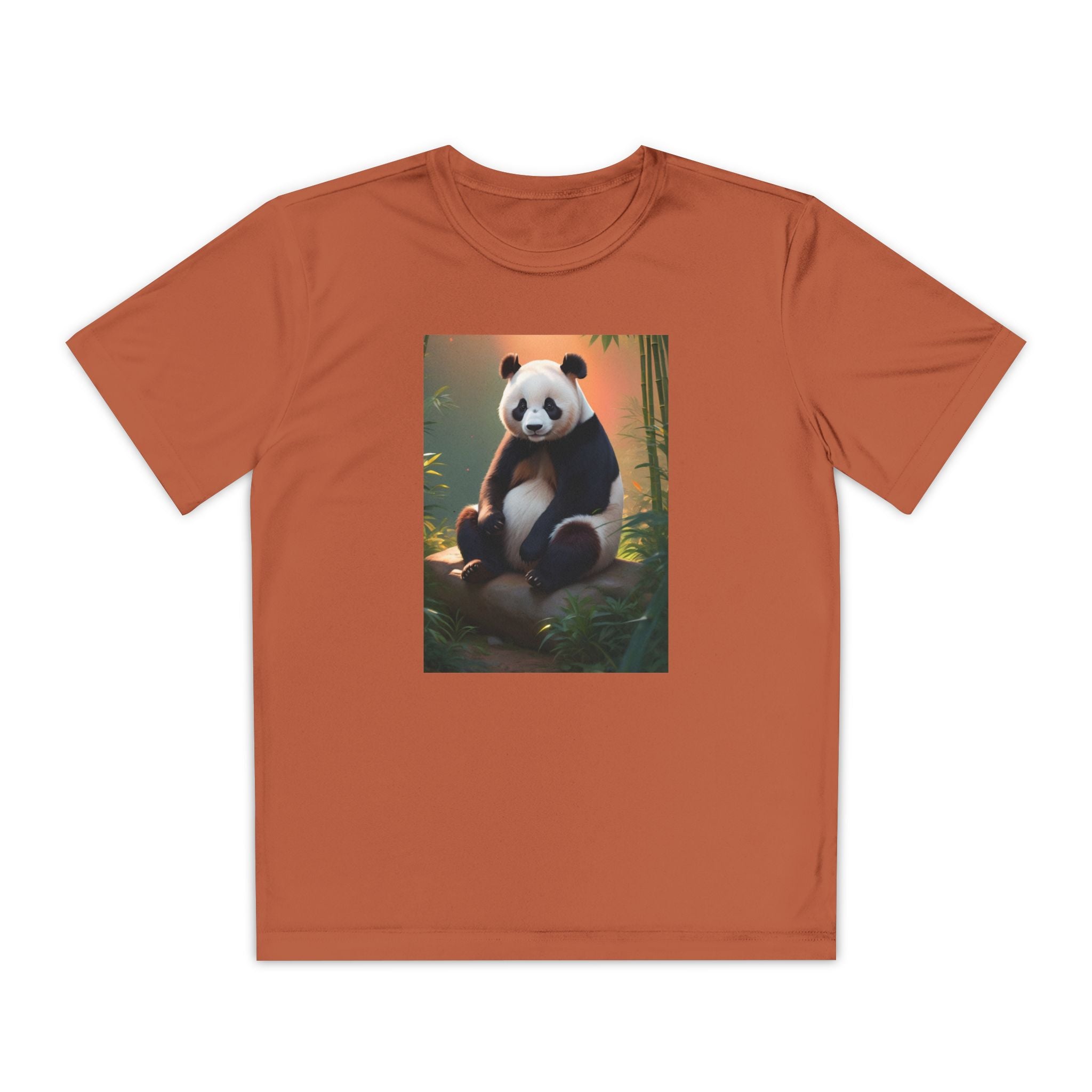 Panda Youth Tee Shirt, Kids Animal Graphic Top, Cute Black and White Tee, Children's Zoo Theme Shirt, Bamboo Bear Shirt, Kid's Nature Gift