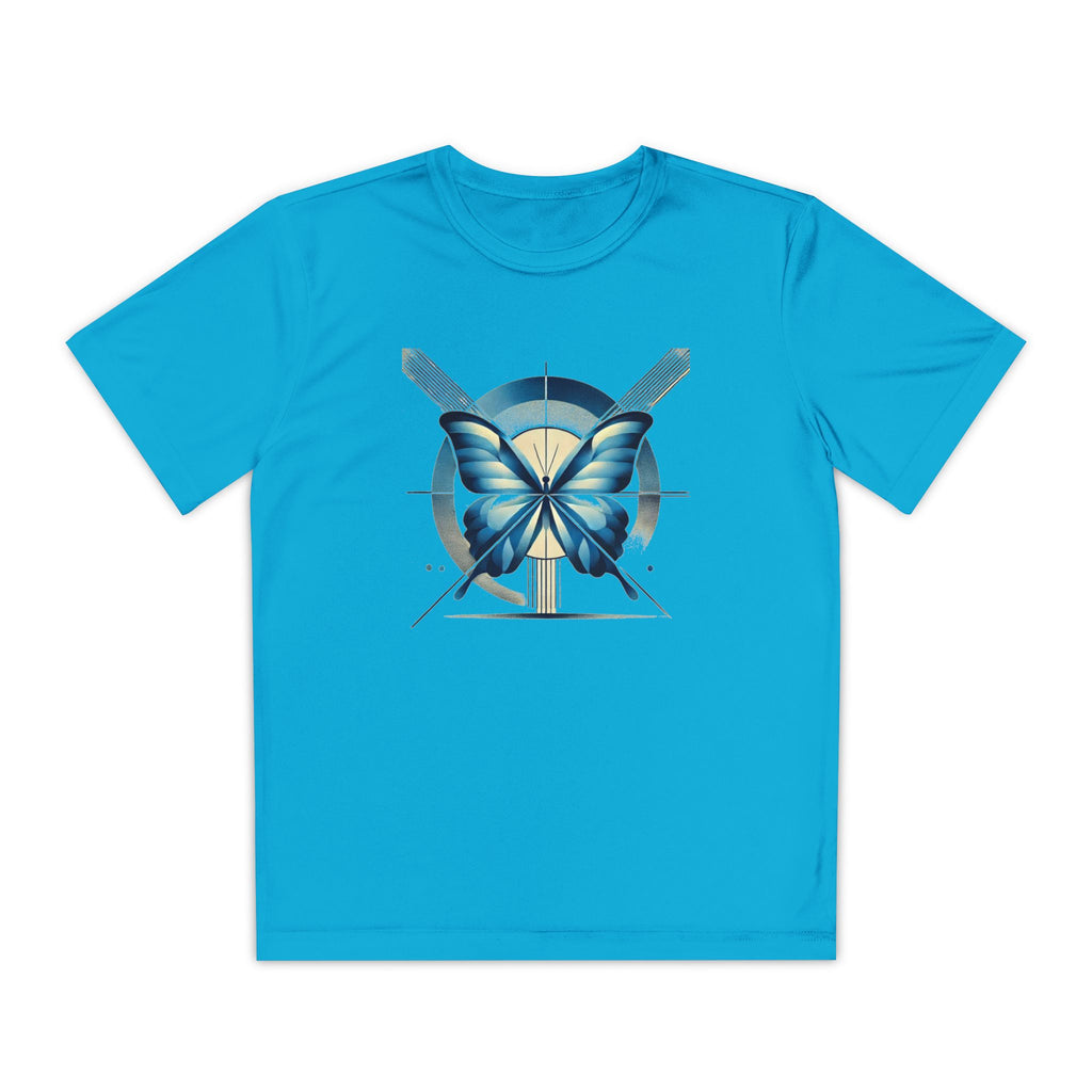 Butterffy Youth T-Shirt Sports Graphic Tee, Cool Athletic Shirt for Kids, Perfect for Sports Events, Team Spirit