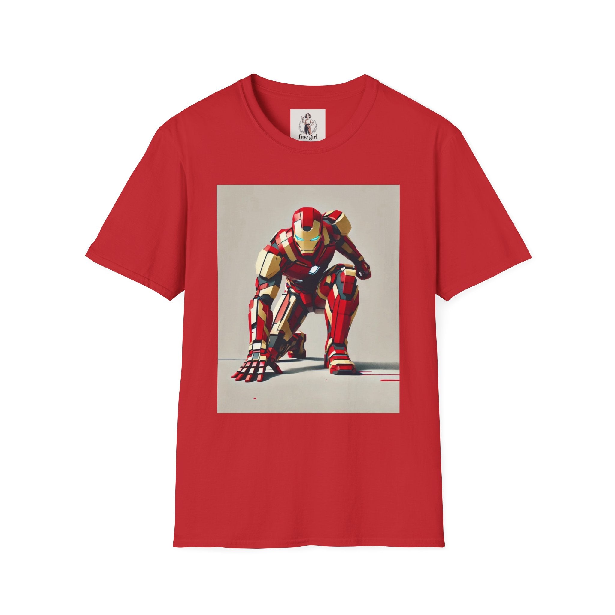 Ironman Superhero Marvel Unisex Softstyle T-Shirt, Comic Book Tee, Geeky Clothing, Cosplay Costume Top
