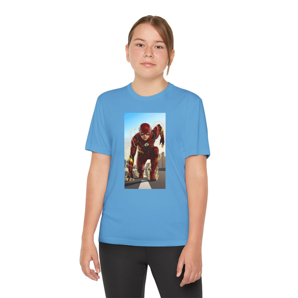 The Flash Superhero Marvel Youth T-Shirt, Kid's Superhero Tee, Children's Graphic Shirt, Comic Book Character Top, Kids Costume Apparel