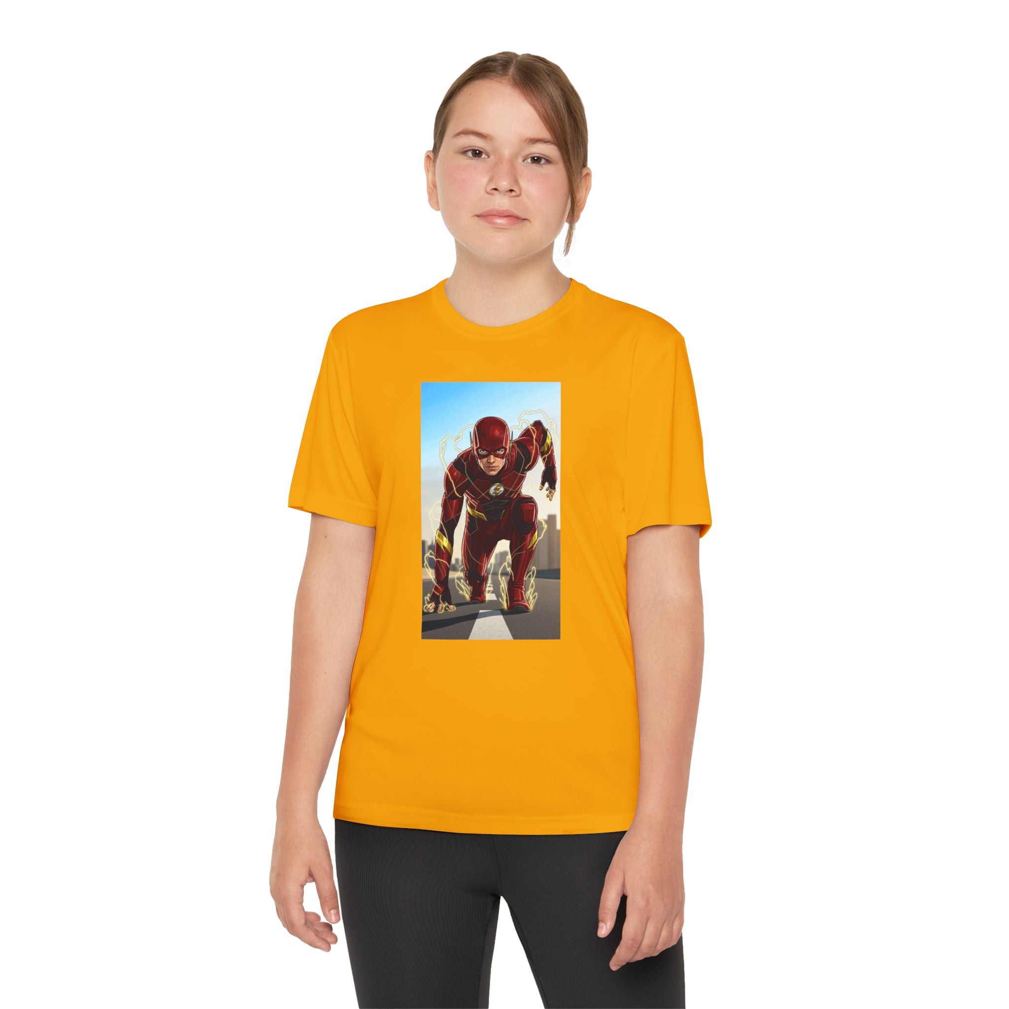 The Flash Superhero Marvel Youth T-Shirt, Kid's Superhero Tee, Children's Graphic Shirt, Comic Book Character Top, Kids Costume Apparel